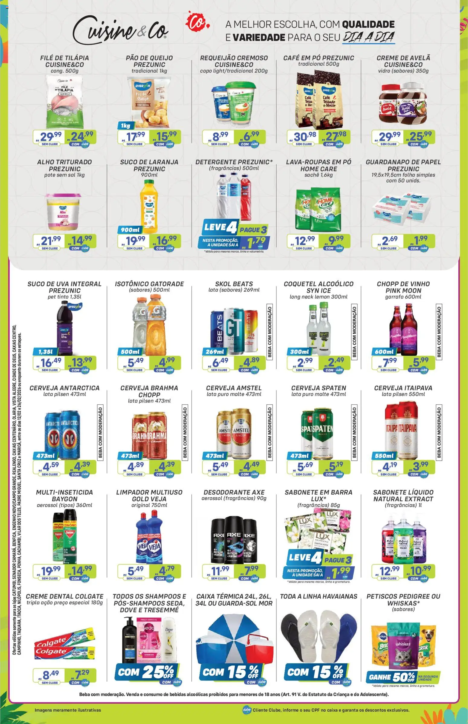 Prezunic Folheto - válido de 12.02.2026 | Página: 4 | Produtos: Caixa, Queijo, Creme, Requeijão