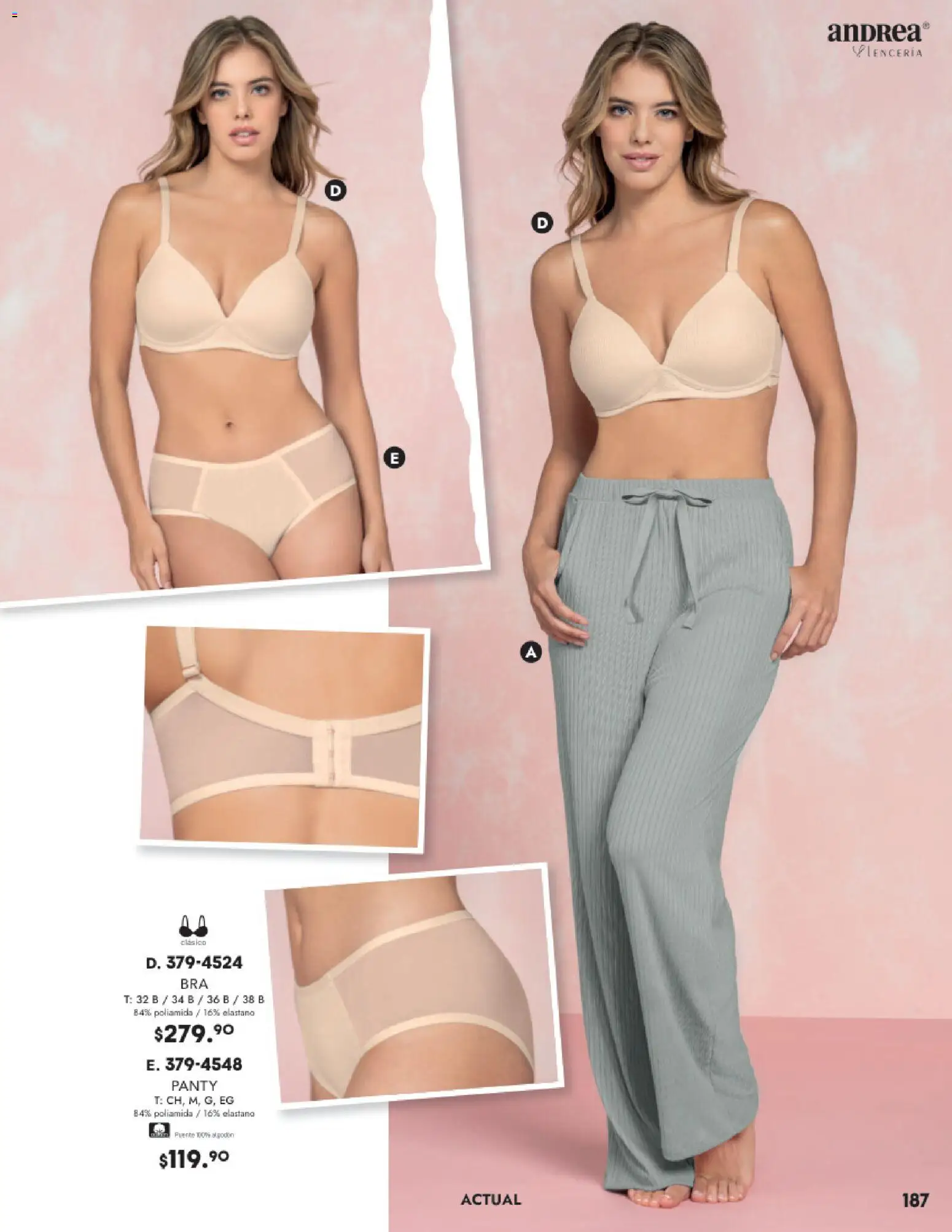 Nuevas ofertas de Andrea válidas en toda la República Mexicana desde el 26.11.2025. ¡Encuentra las mejores ofertas en Andrea catálogo Lancería, Vestir Interior otoño 2025! | Página: 23 | Productos: Algodón