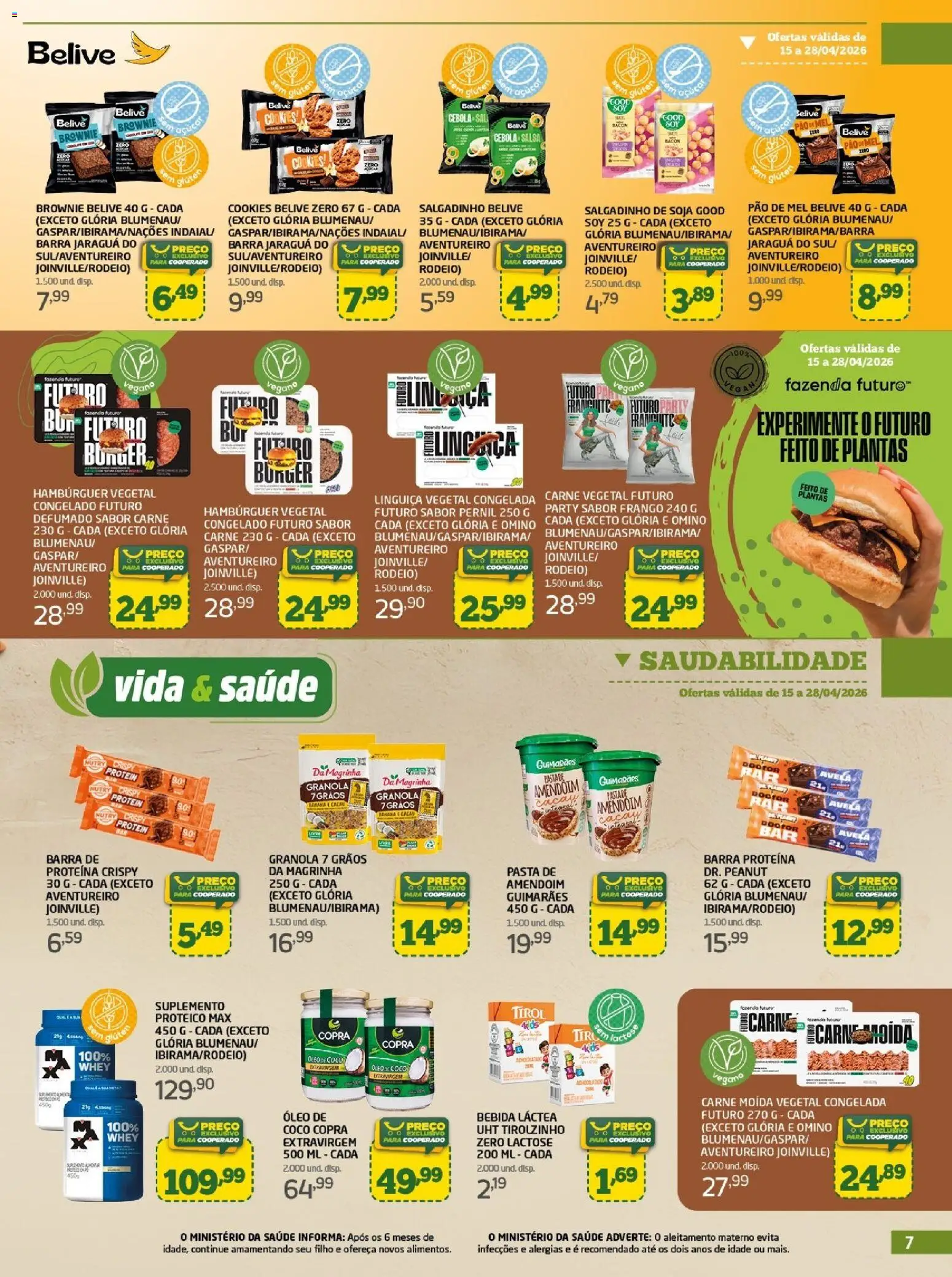 Cooper Folheto - válido de 15.04.2026 | Página: 7 | Produtos: Amendoim, Linguiça, Pernil, Barra de proteína