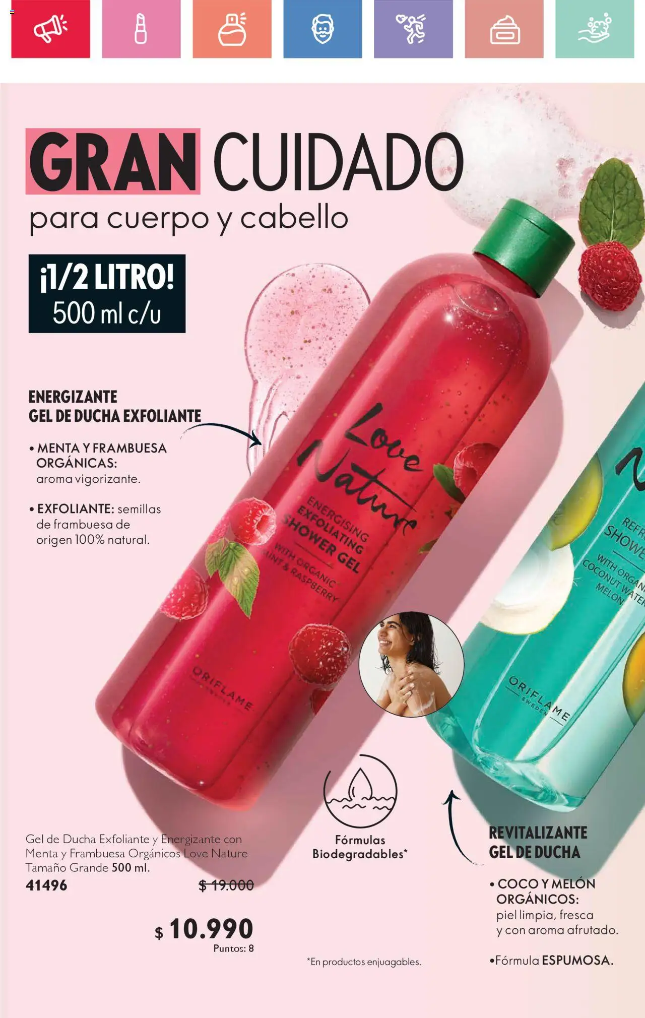Oriflame catálogo │ válido desde el 21.06.2025 | Página: 116 | Productos: Semillas, Ducha, Gel de ducha, Melón