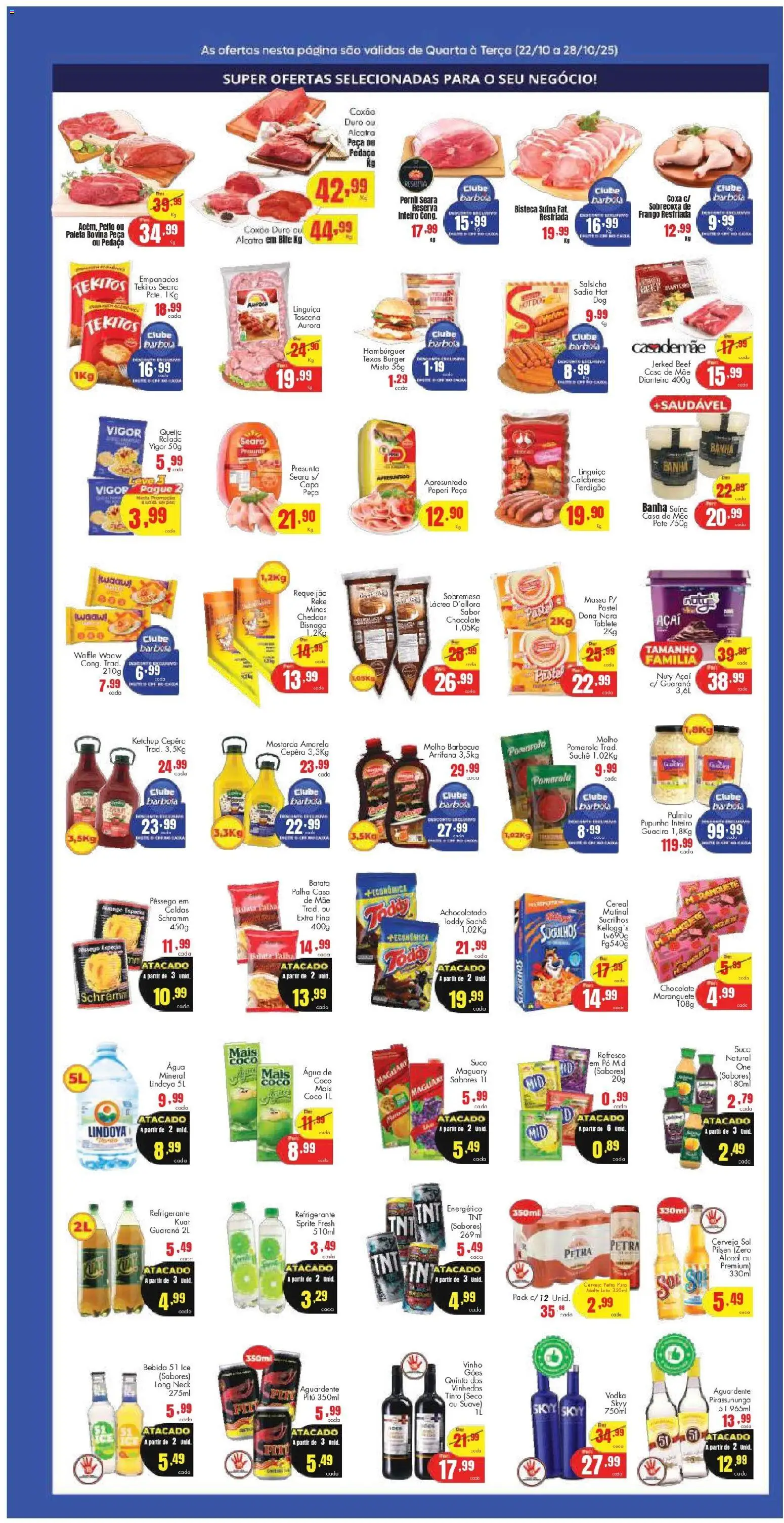 Barbosa Supermercados Folheto - válido de 22.10.2025 | Página: 2 | Produtos: Palmito, Ketchup, Batata, Açaí