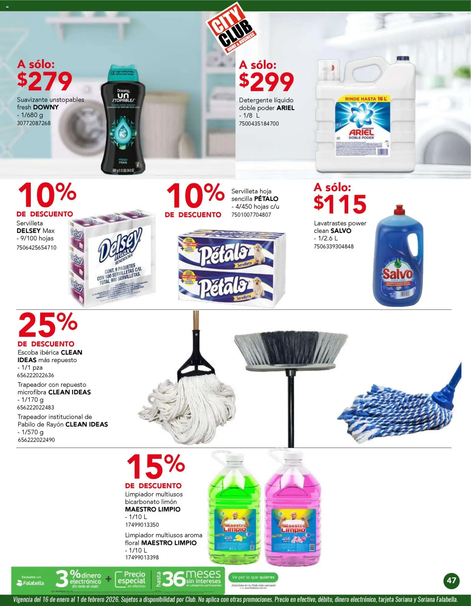Nuevas ofertas de City Club válidas en toda la República Mexicana desde el 01.01.2026. ¡Encuentra las mejores ofertas en City Club catálogo! | Página: 47