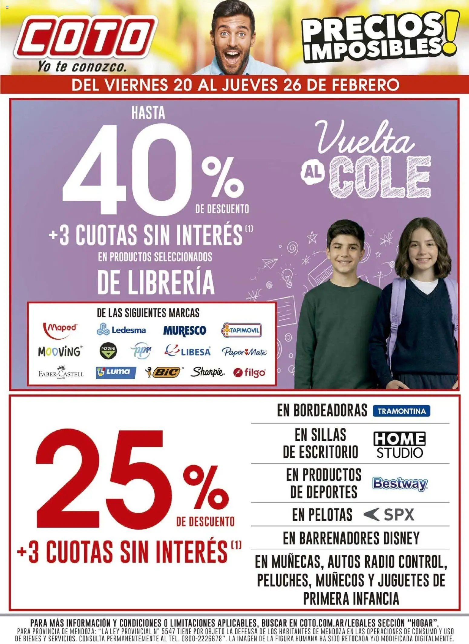 Coto - Hogar │ válido desde el 20.02.2026 | Página: 1 | Productos: Radio, Escritorio, Mate, Té