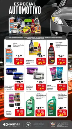Semar Supermercado - Ofertas Especial Automotivo - Pré-Visualização do folheto da loja Semar Supermercado, válido de 13.02.2026 | Página: 1
