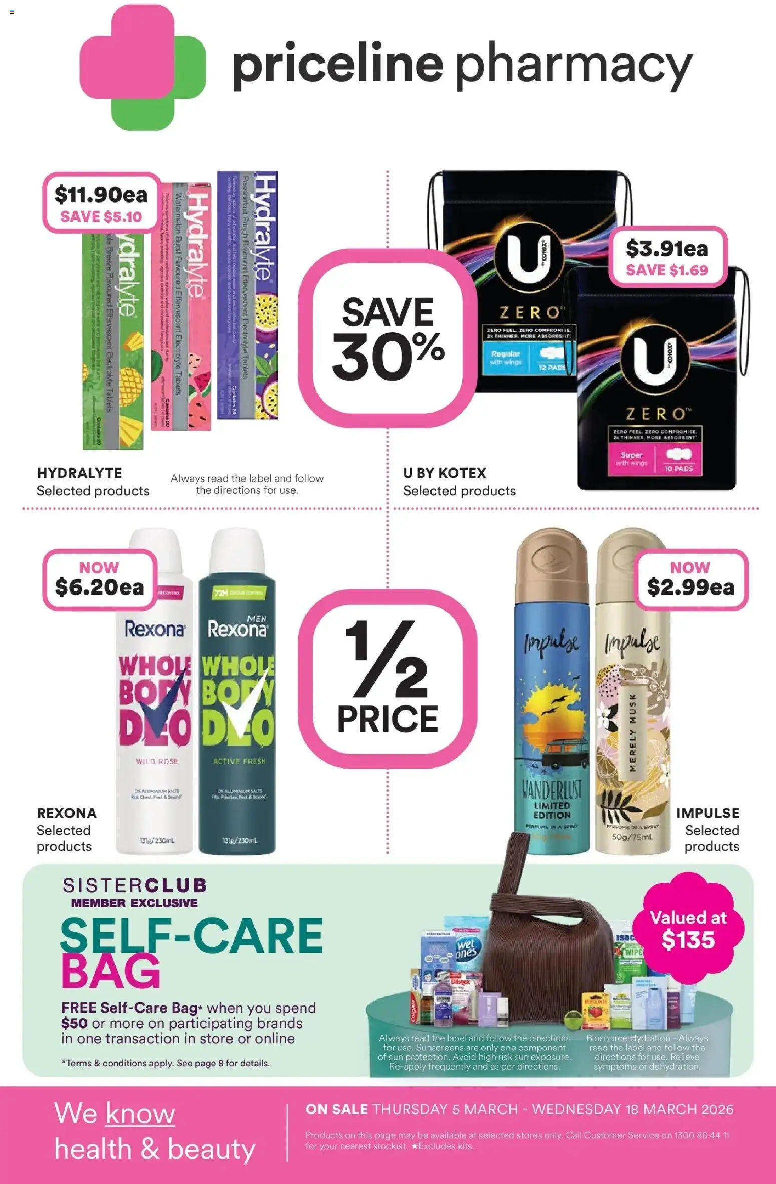 Priceline Pharmacy catalogue - valid from 05.03.2026 | Page: 32 | Products: Perfume, Watermelon, Bag, Tablets