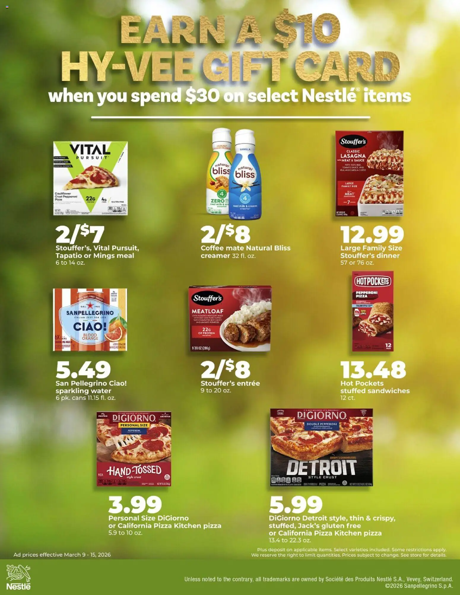 HyVee Weekly Ad - valid from 09.03.2026 | Page: 27 | Products: Milk, Coffee, Pizza, Oven