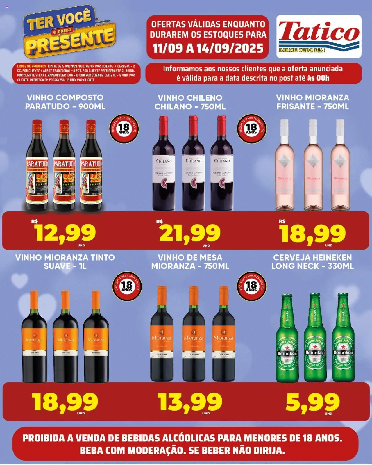 Tatico Folheto - válido de 11.09.2025 | Página: 6 | Produtos: Pó, Mesa, Vinho, Heineken
