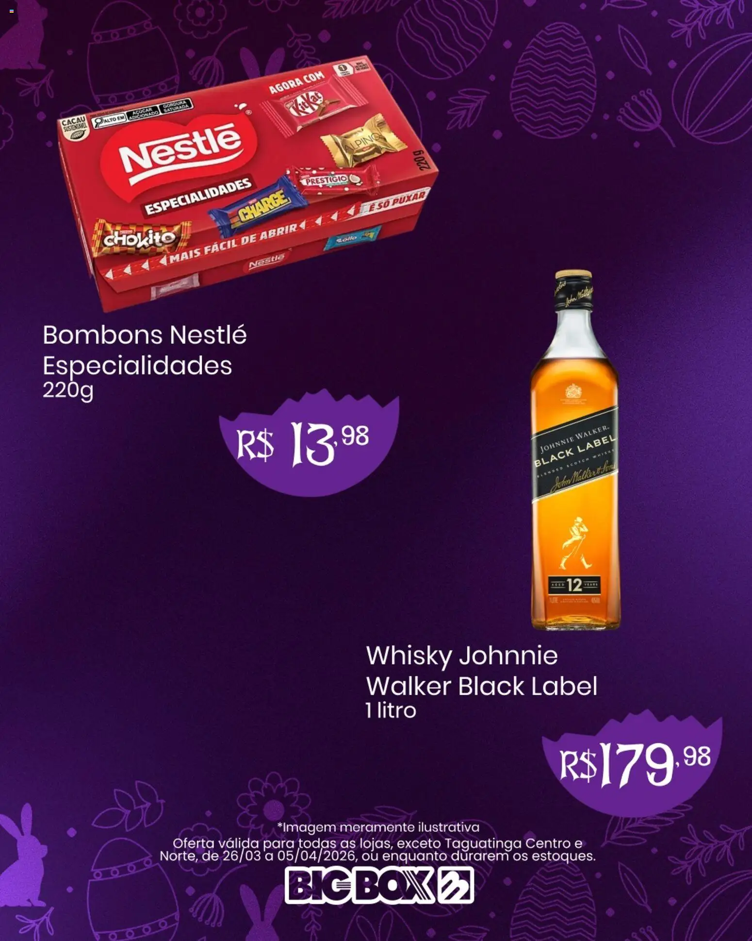 Big Box Folheto - válido de 26.03.2026 | Página: 3 | Produtos: Whisky, Açúcar