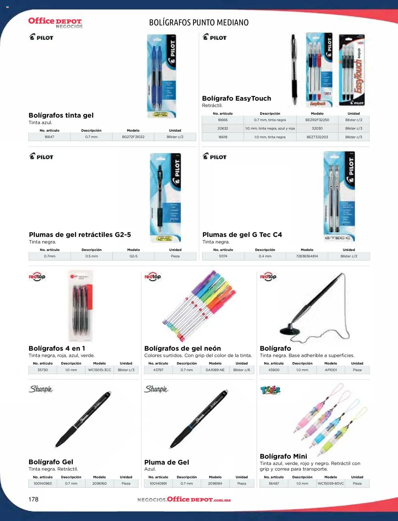 Nuevas ofertas de Office Depot válidas en toda la República Mexicana desde el 09.01.2025. ¡Encuentra las mejores ofertas en Office Depot catálogo 2025! | Página: 180