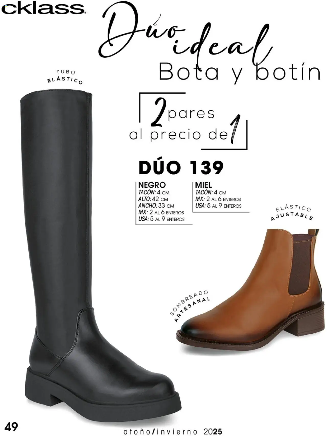 Nuevas ofertas de Cklass válidas en toda la República Mexicana desde el 14.07.2025. ¡Encuentra las mejores ofertas en Cklass catálogo Botas! | Página: 50 | Productos: Botín