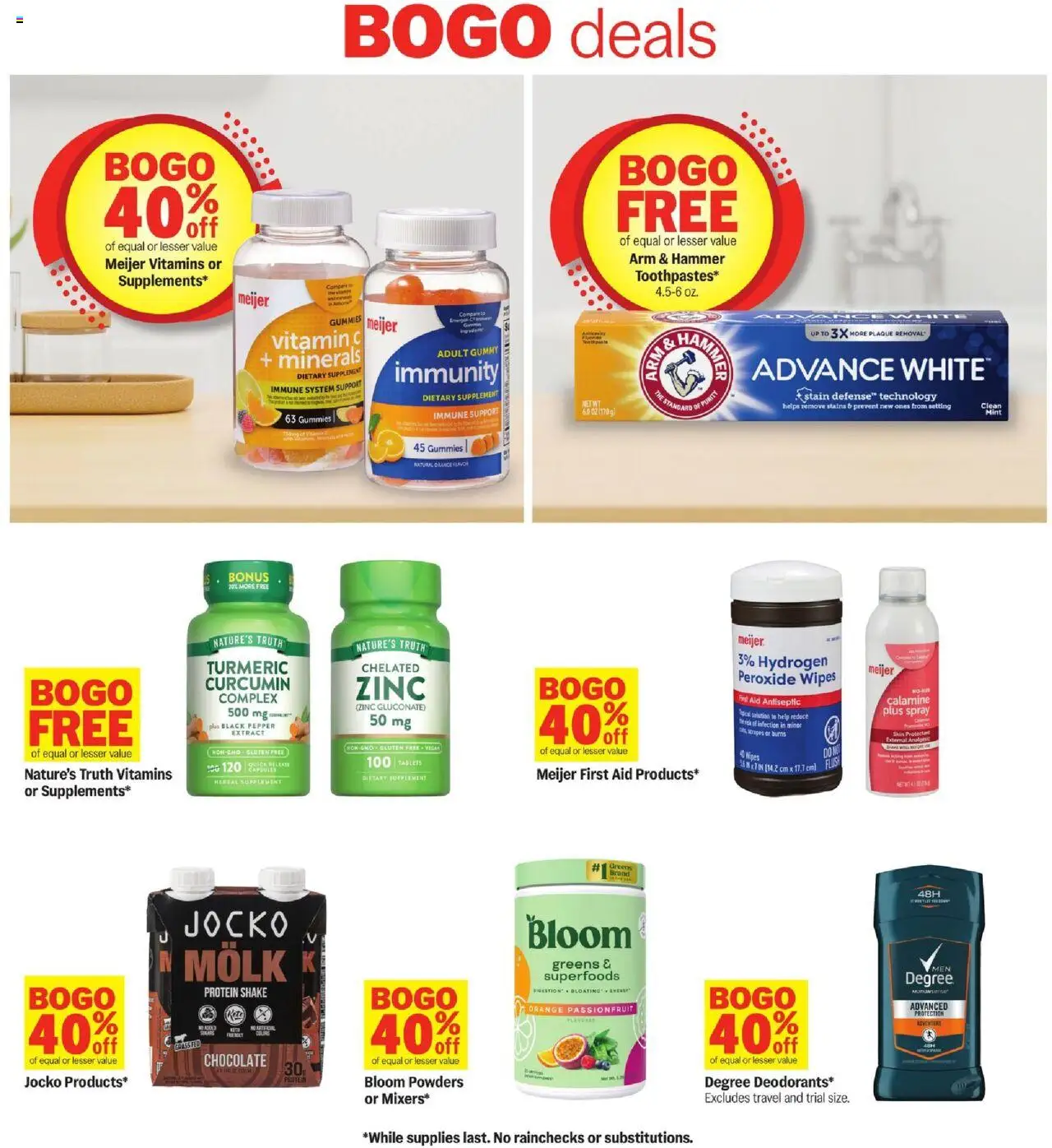 Meijer Weekly Ad - valid from 10.08.2025 | Page: 28 | Products: Vitamin, Hammer, Pepper, Greens