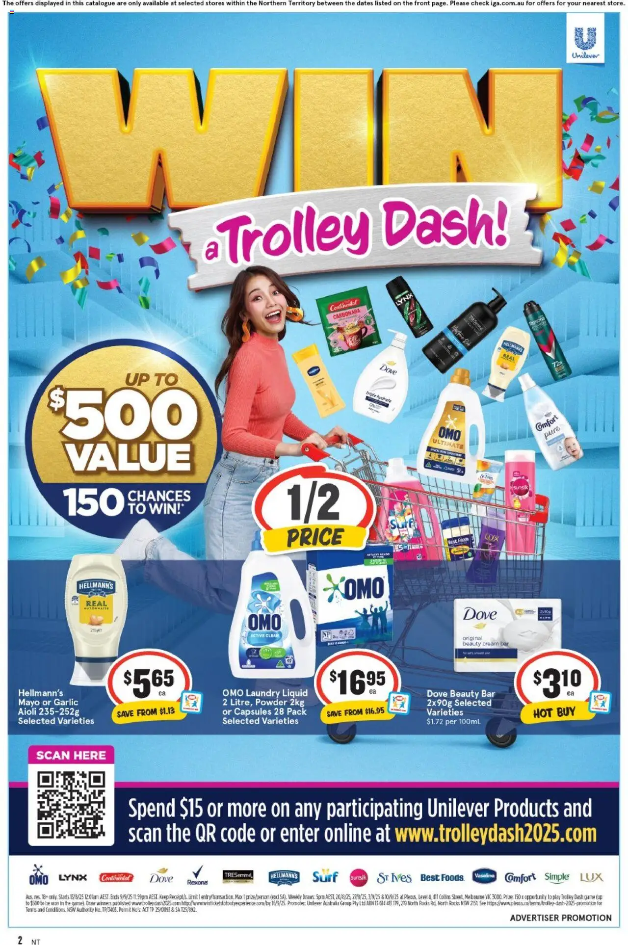 IGA catalogue - valid from 13.08.2025 | Page: 2 | Products: Cream, Trolley, Game, Vaseline