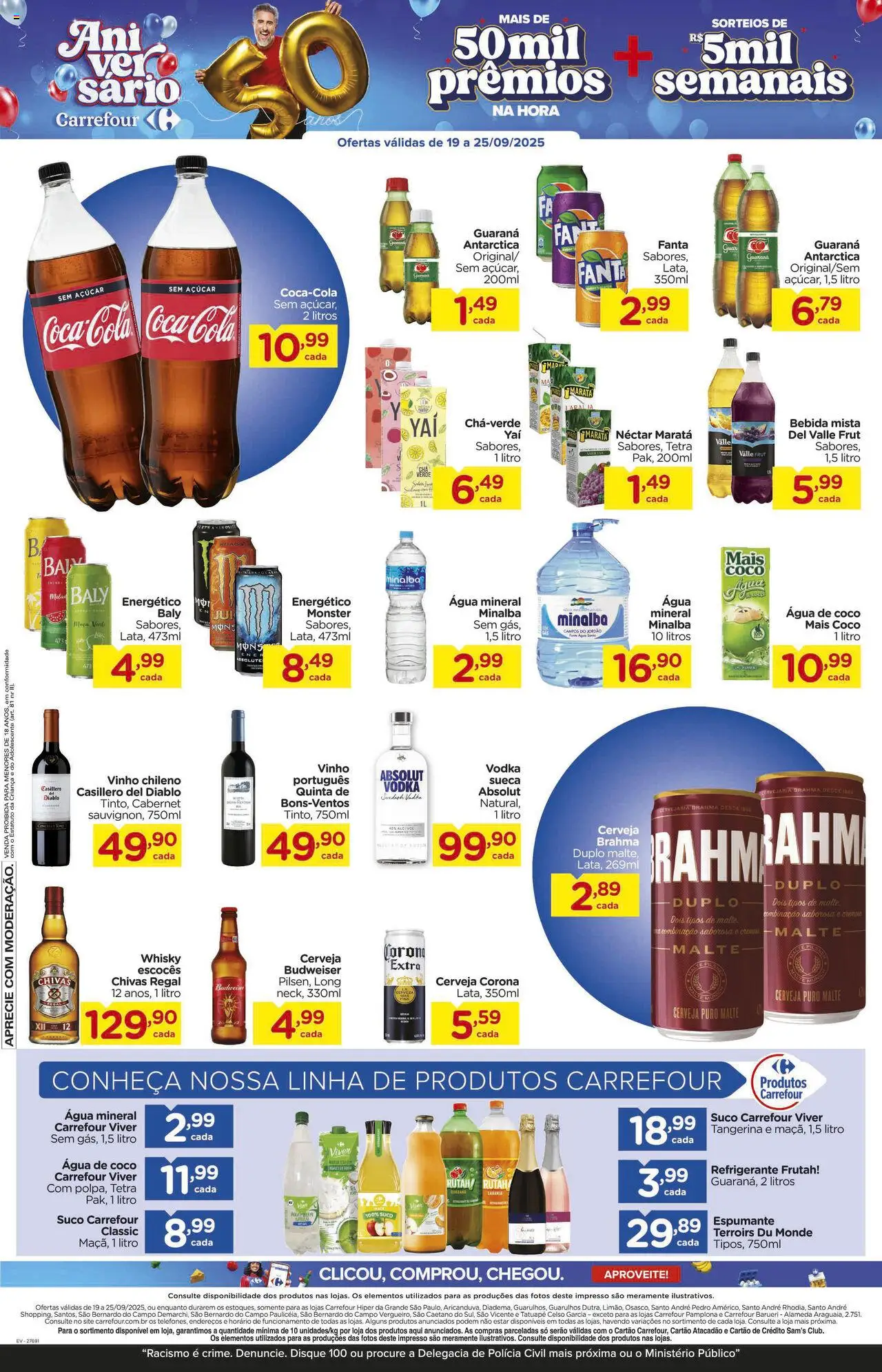 Carrefour Folheto - válido de 19.09.2025 | Página: 8 | Produtos: Energético, Vinho, Bebida, Monster