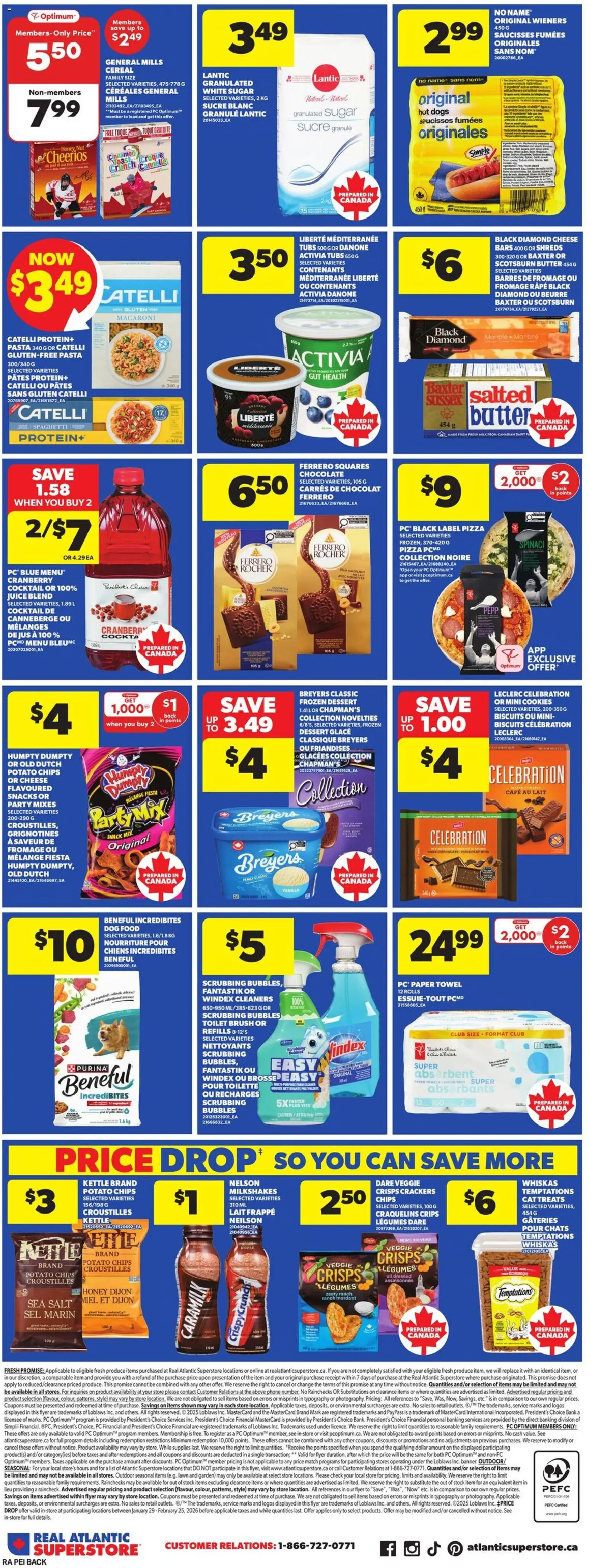 Atlantic Superstore flyer valid from 12.02.2026 | Page: 4 | Products: Cookies, Kettle, Brush, Pizza