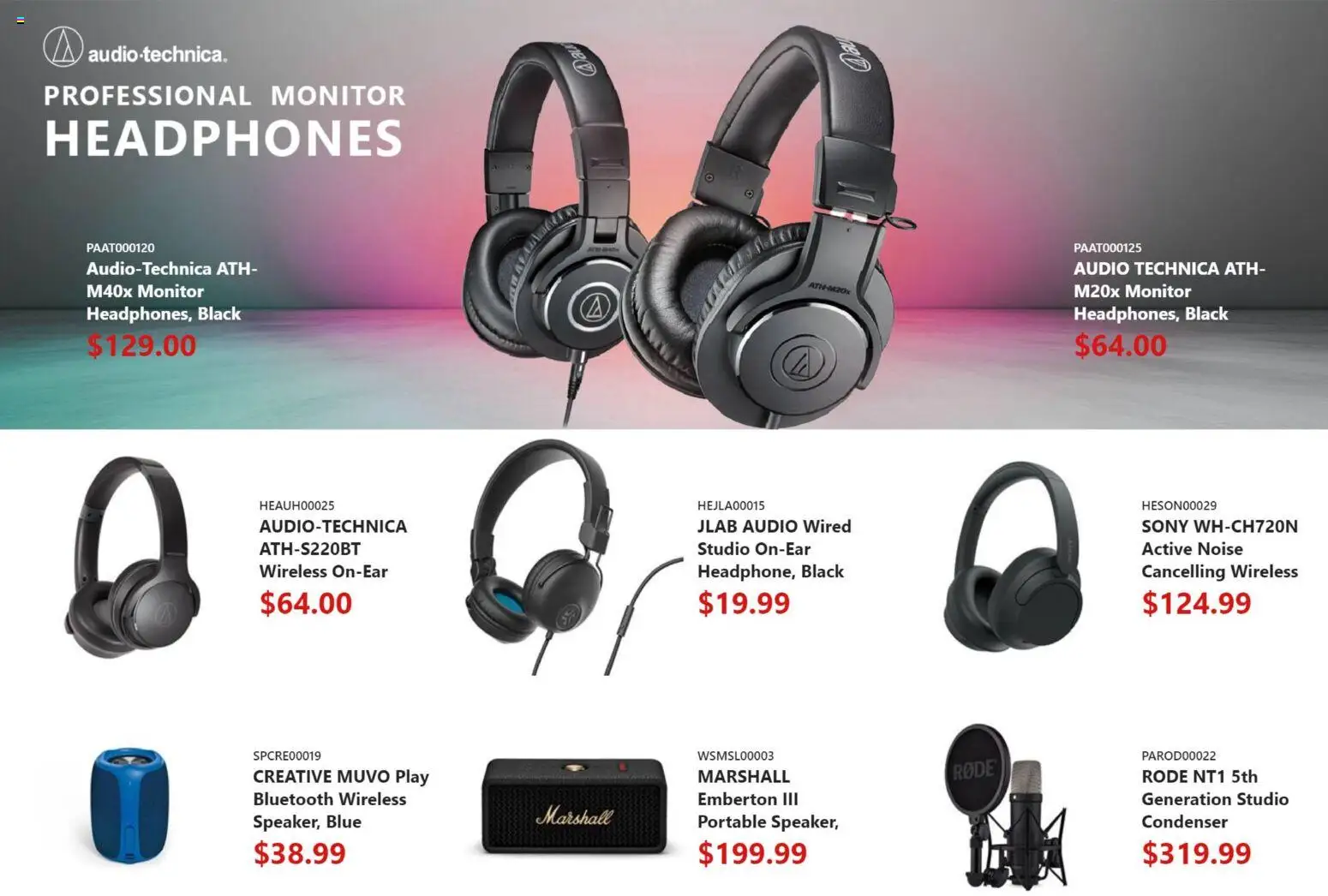 Canada Computers flyer valid from 24.10.2025 | Page: 20 | Products: Monitor, Audio, Headphones