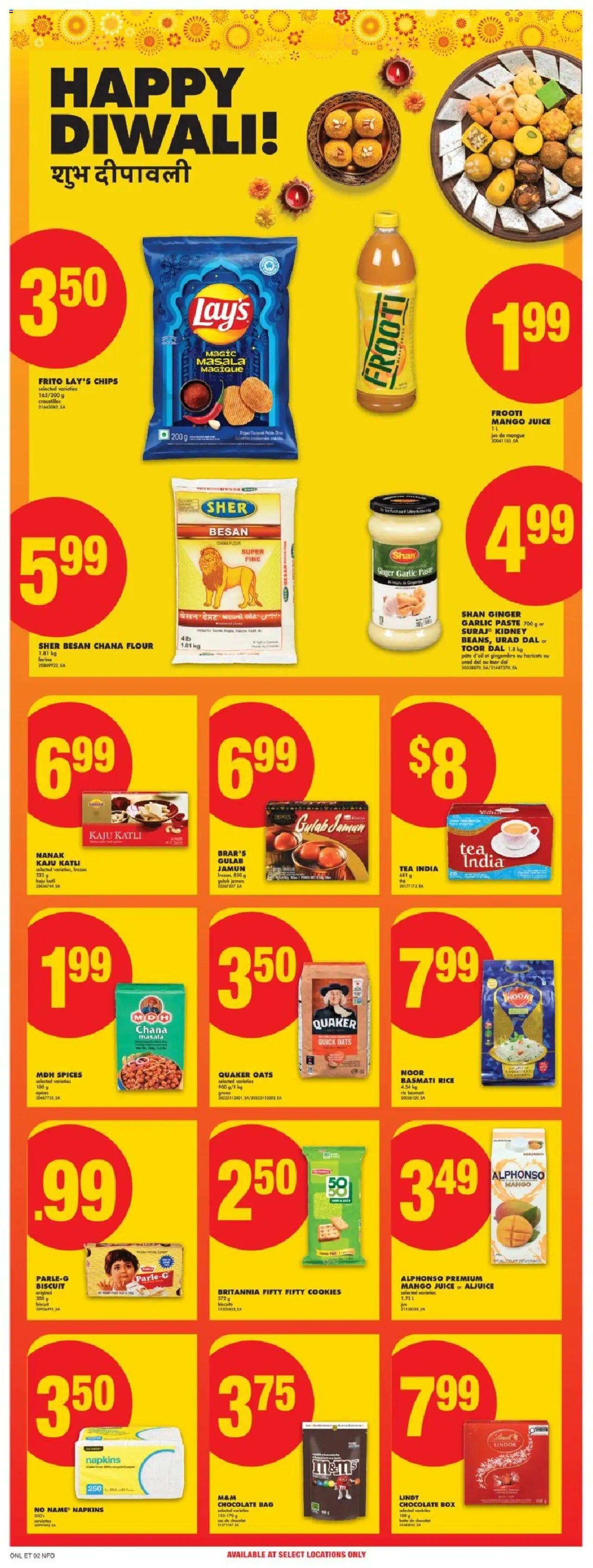 No Frills flyer valid from 16.10.2025 | Page: 13 | Products: Rice, Cookies, Bag, Chocolate