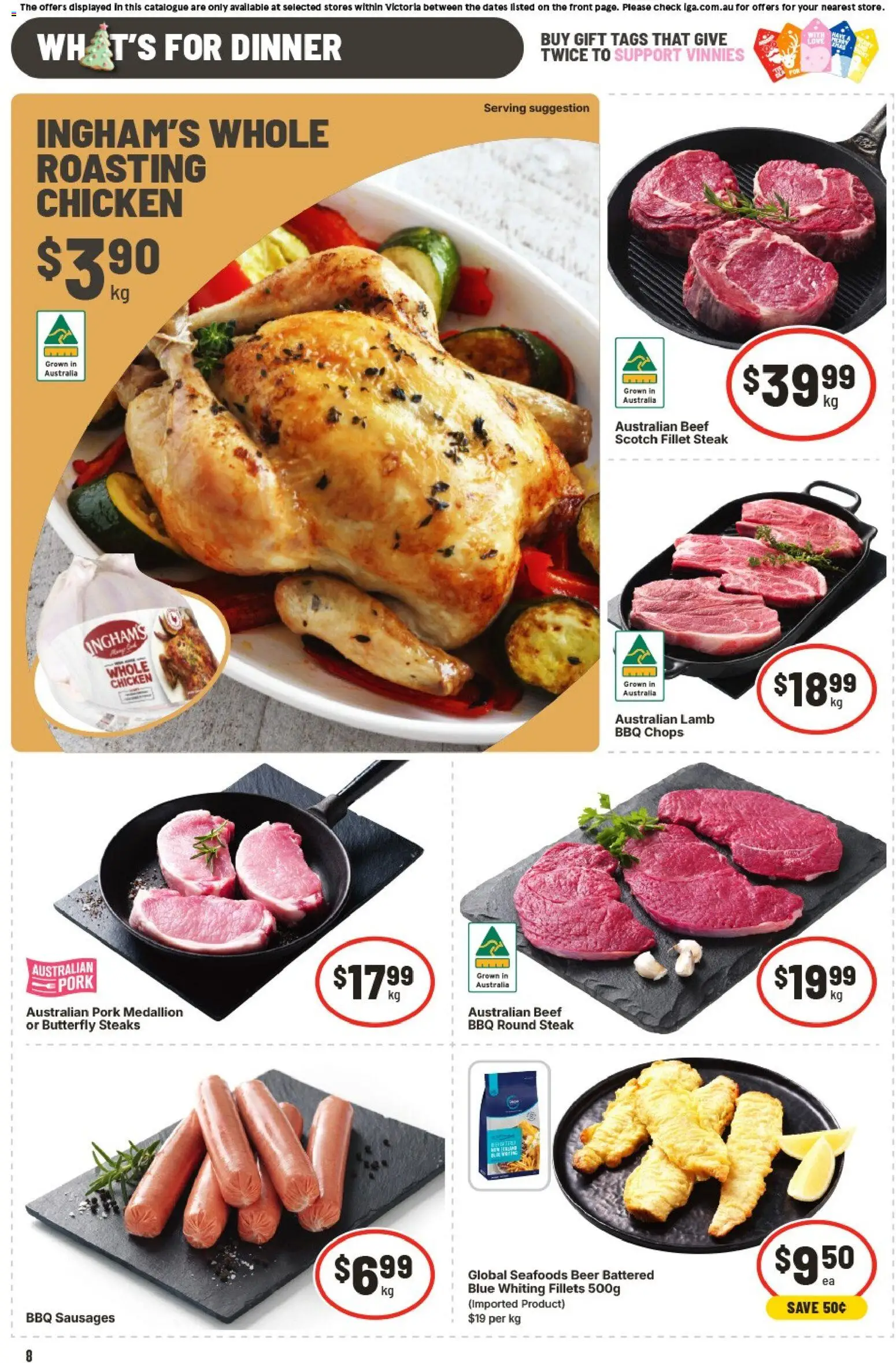 IGA catalogue - valid from 19.11.2025 | Page: 15 | Products: Crackers, Chicken, Pork, Biscuits