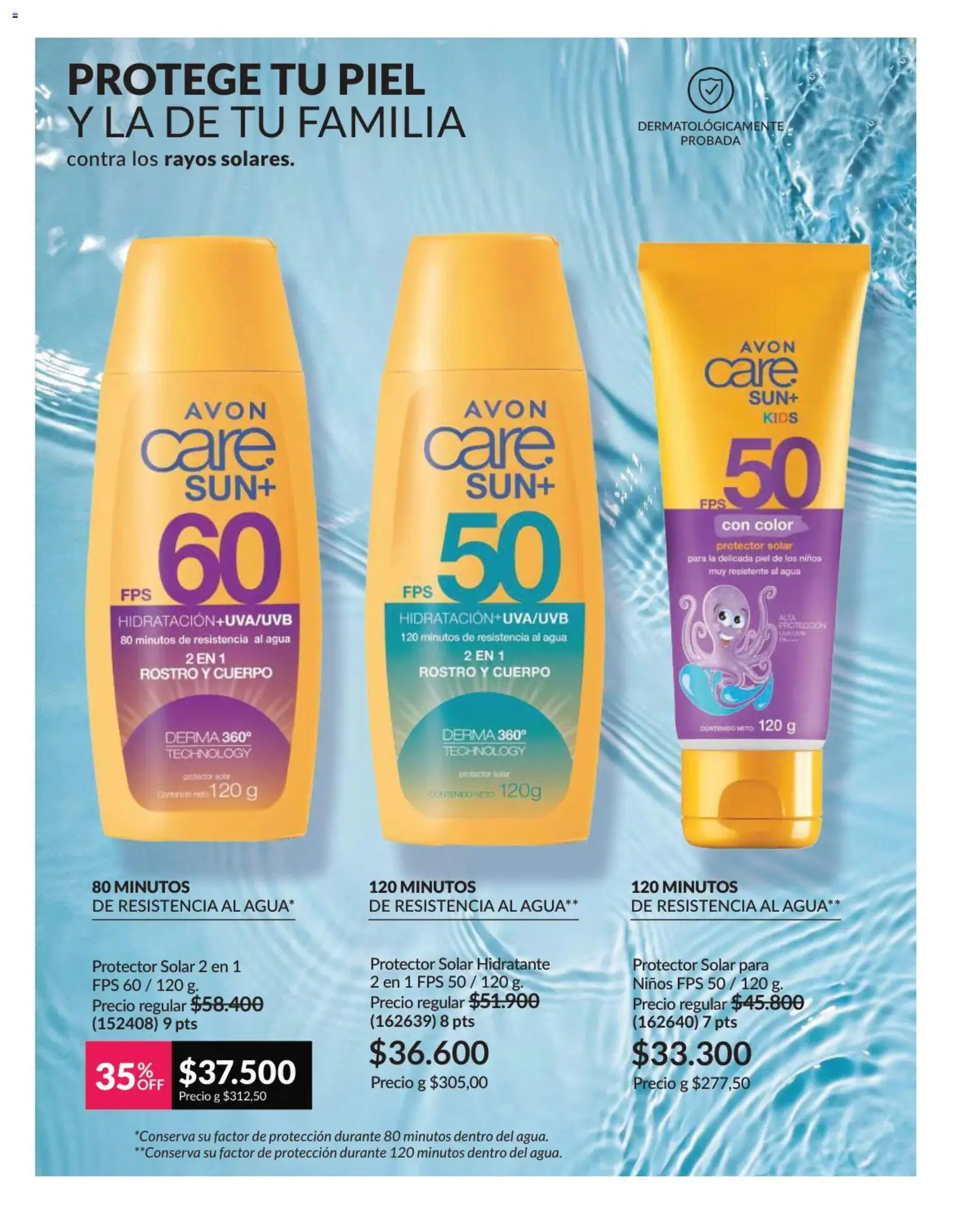 Avon revista - valida desde el 02.01.2026 | Página: 136 | Productos: Agua, Protector solar