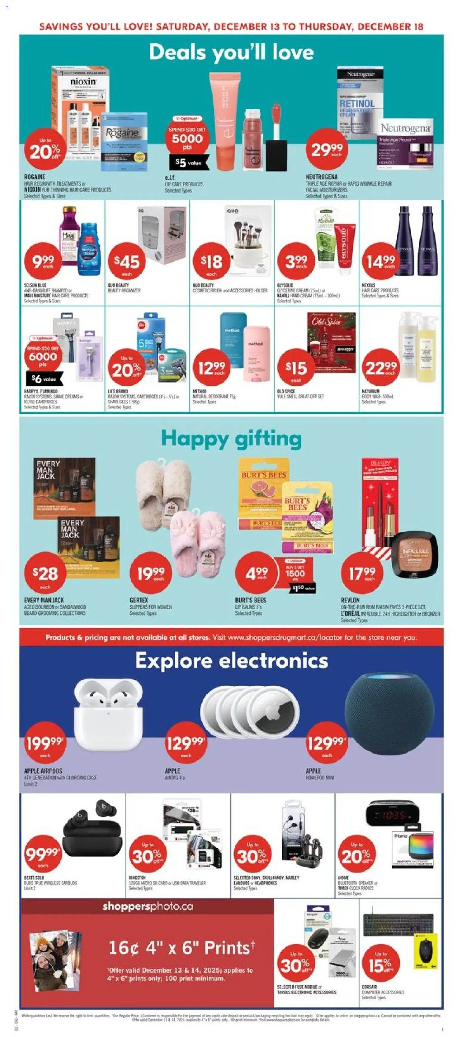 Shoppers flyer valid from 12.12.2025 | Page: 9 | Products: Cream, Speaker, Brush, Hand cream