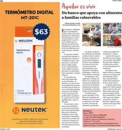 Vista previa de Farmacias Similares catálogo, nuevo folleto de la tienda, válido en México a partir del 01.02.2026 | Página: 10 | Productos: Banco, Té, Canasta, Teléfono