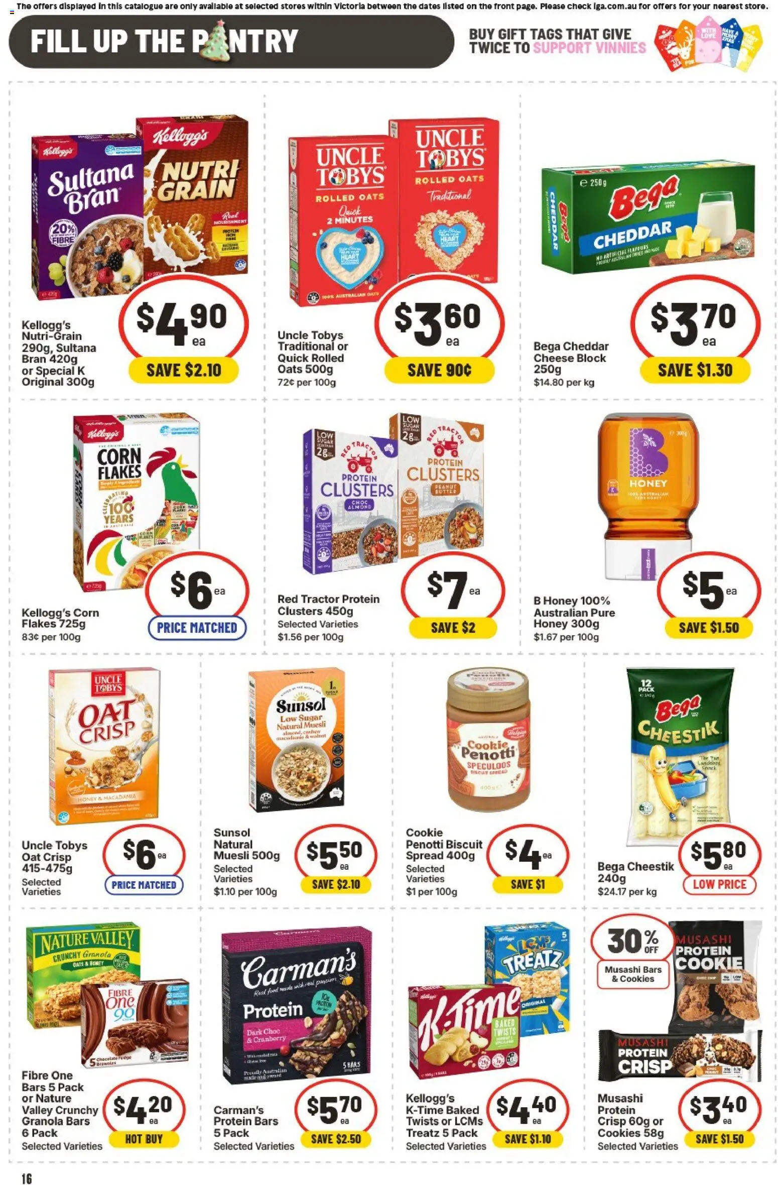 IGA catalogue - valid from 19.11.2025 | Page: 17 | Products: Cheese, Granola, Honey, Sugar