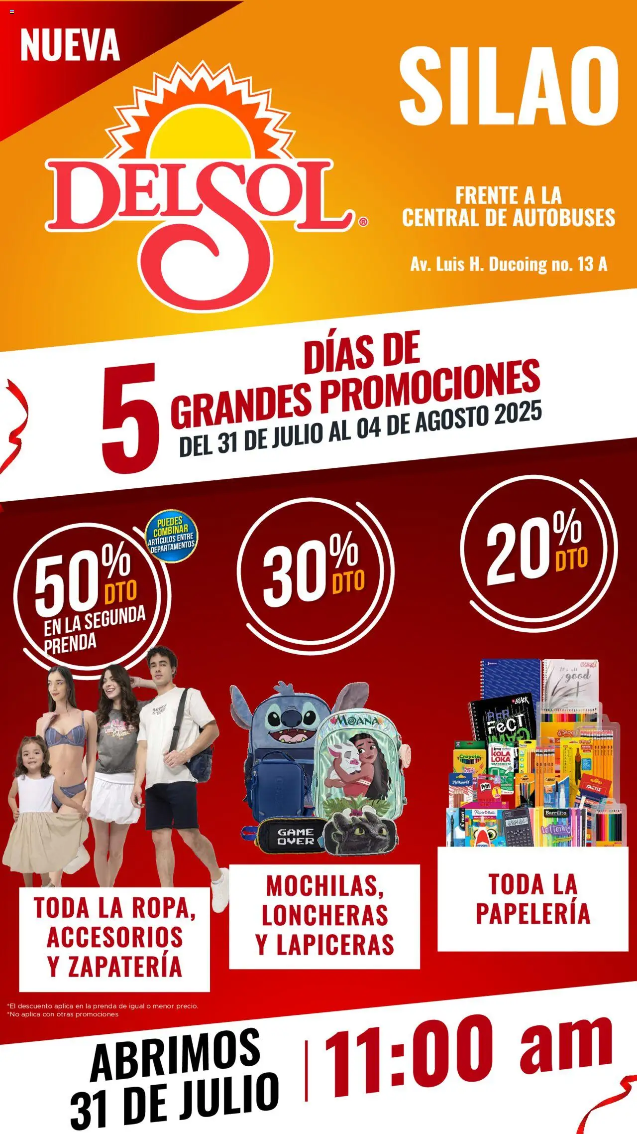 Nuevas ofertas de Del Sol y Woolworth válidas en toda la República Mexicana desde el 31.07.2025. ¡Encuentra las mejores ofertas en Del Sol y Woolworth - Catálogo 5 días de grandes promociones en Tienda Del Sol Silao! | Página: 1