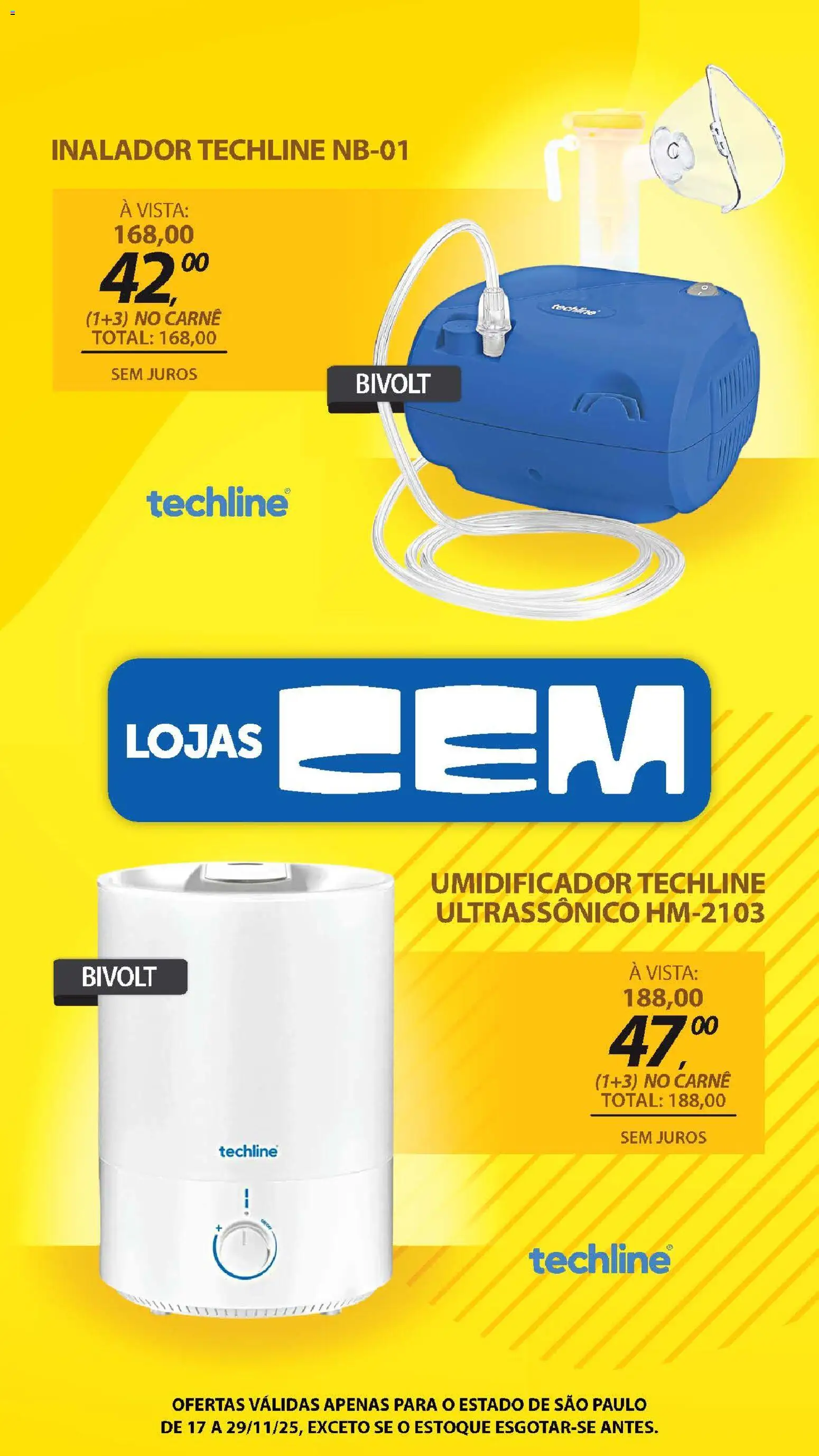 Lojas Cem Folheto - válido de 17.11.2025 | Página: 117 | Produtos: Carne, Umidificador