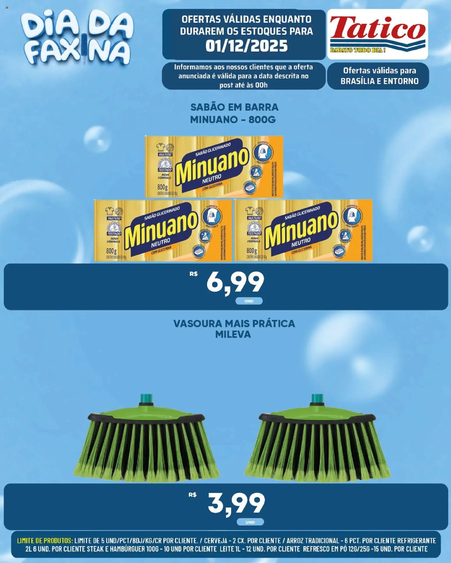 Tatico Folheto - válido de 01.12.2025 | Página: 14 | Produtos: Refresco, Leite, Arroz, Hambúrguer