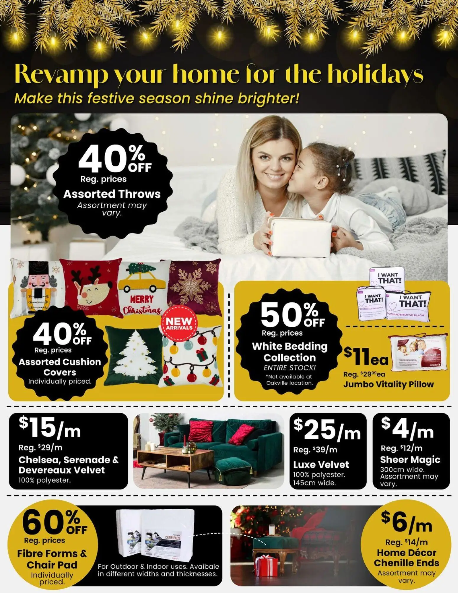 Fabricland flyer valid from 01.11.2025 | Page: 12 | Products: Mattress, Pillow, Chair