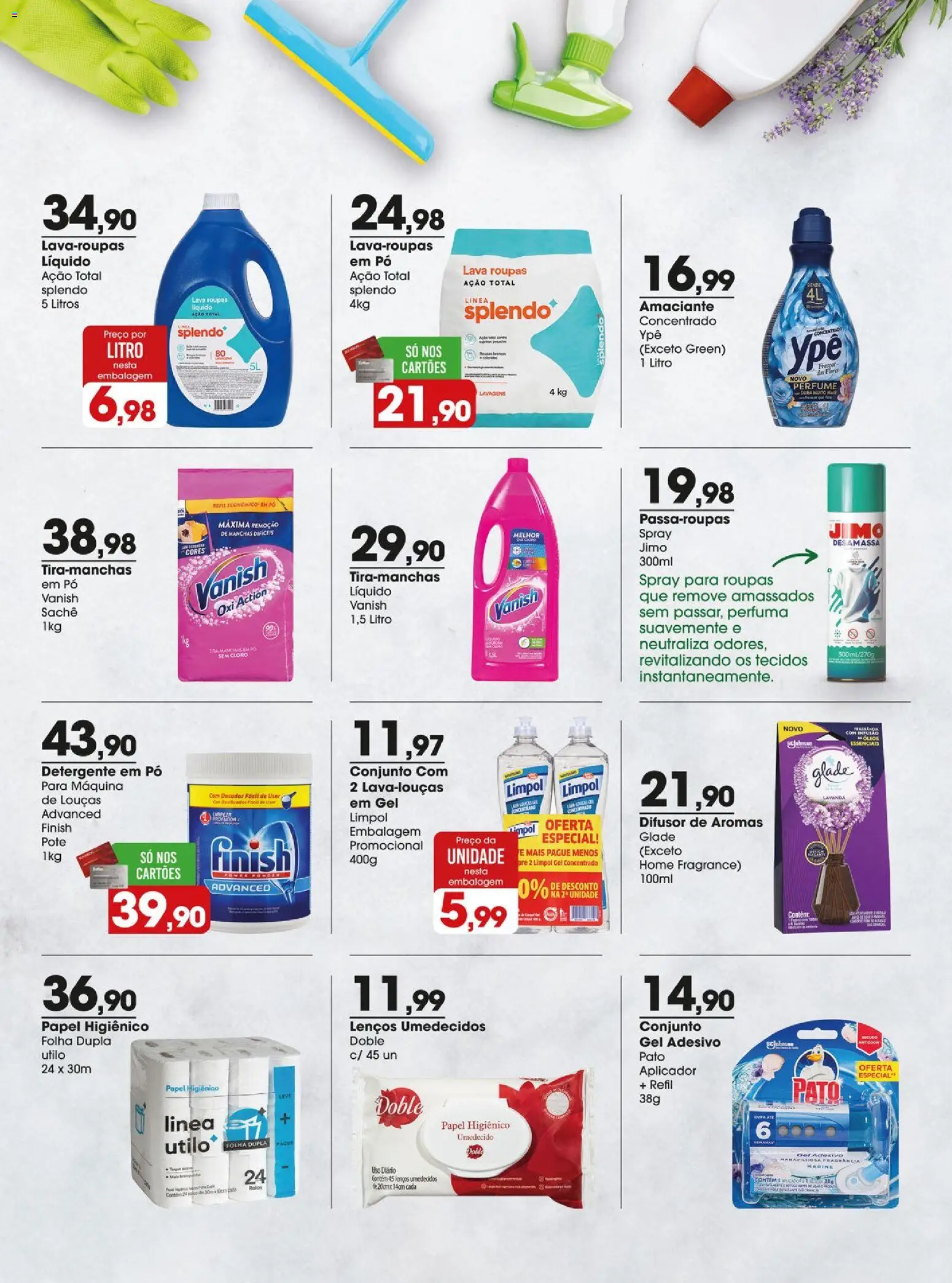 Zaffari Folheto - válido de 28.04.2026 | Página: 20 | Produtos: Difusor, Fragrância, Pó, Papel higiênico