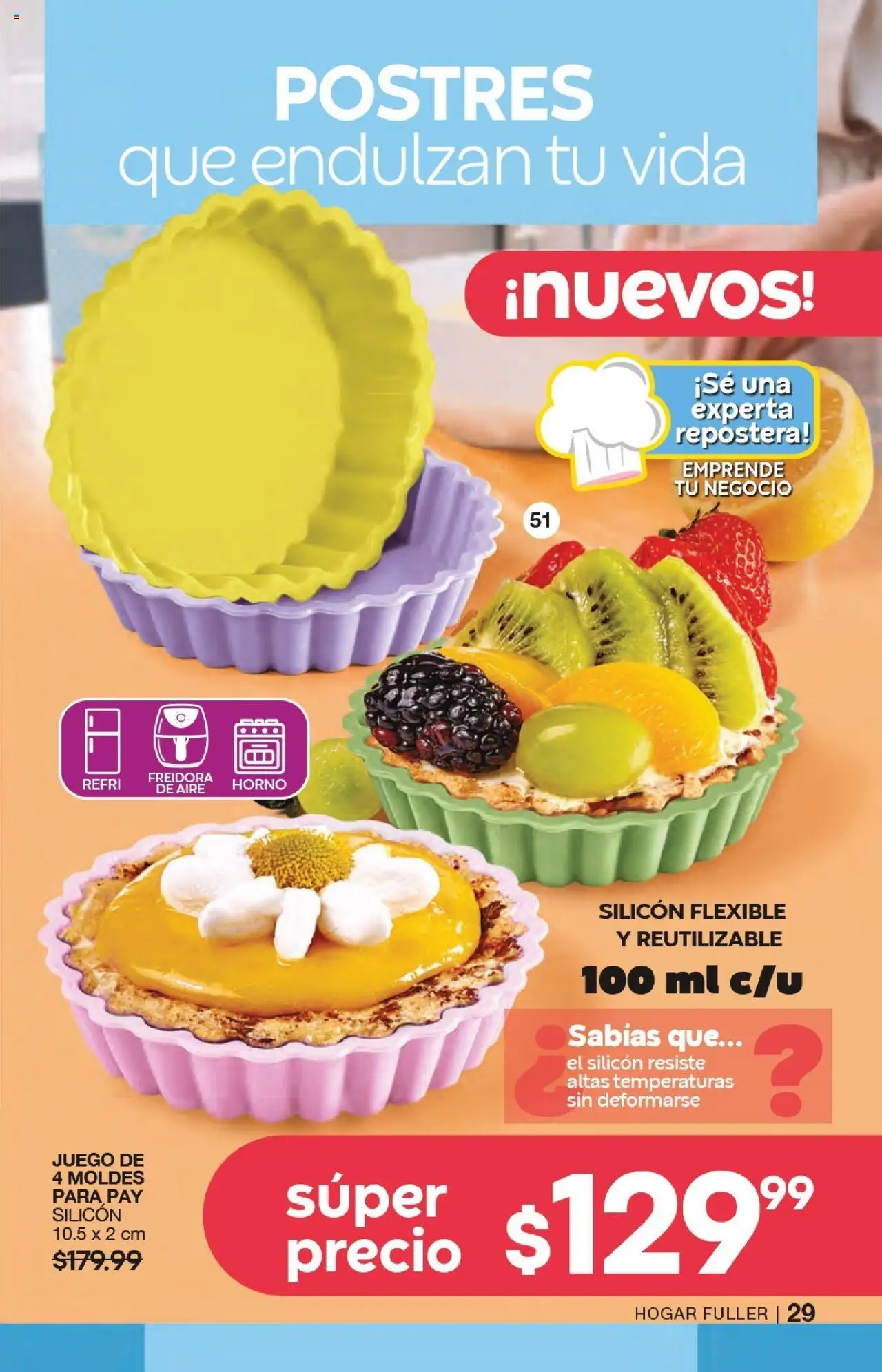 Nuevas ofertas de Fuller válidas en toda la República Mexicana desde el 17.09.2025. ¡Encuentra las mejores ofertas en Fuller - Campaña 12 2025! | Página: 29 | Productos: Horno, Freidora de aire, Flexible, Freidora