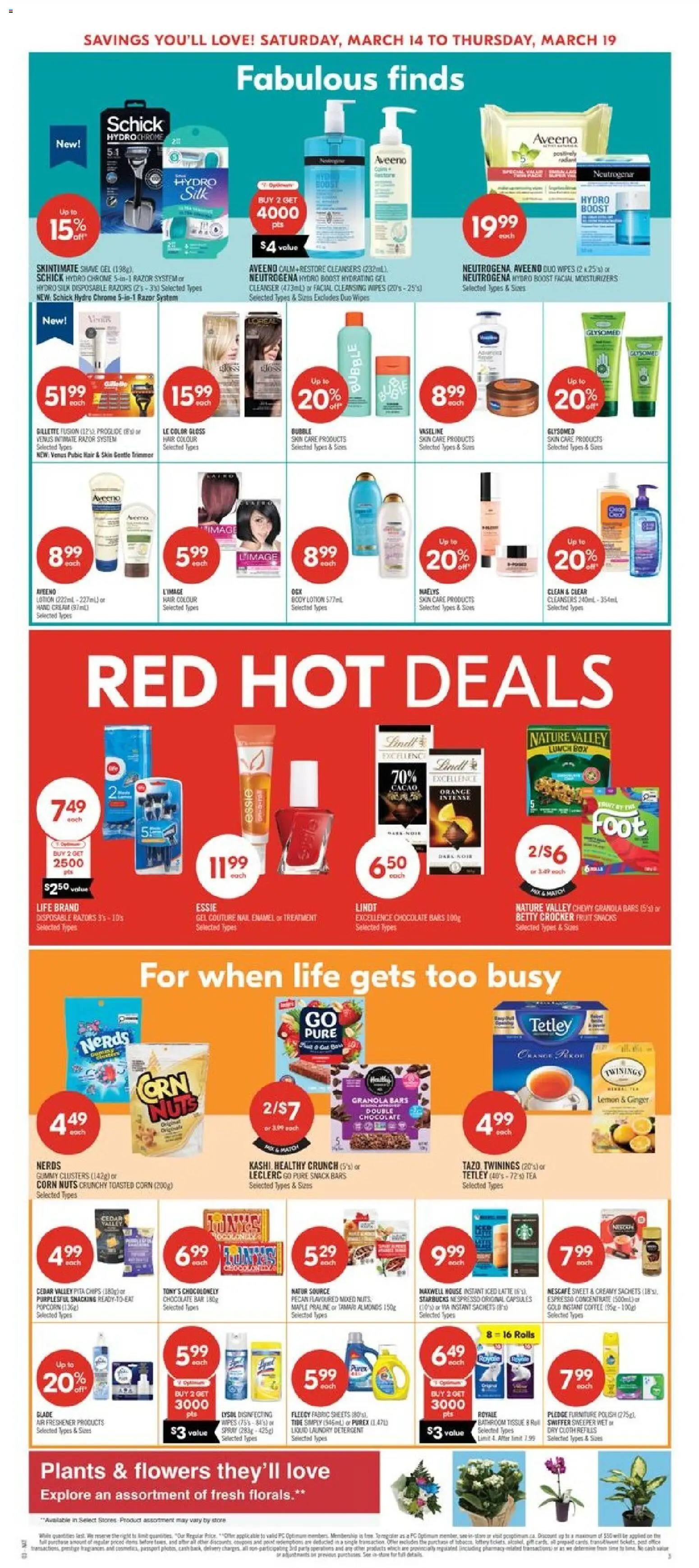 Shoppers flyer valid from 13.03.2026 | Page: 7 | Products: Chips, Body lotion, Box, Chocolate