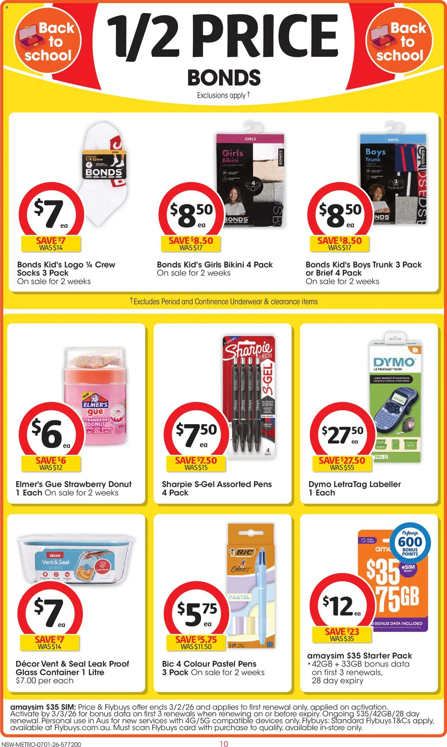 Coles catalogue - valid from 07.01.2026 | Page: 10 | Products: Decor, Underwear, Socks, Safe
