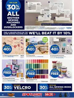Spotlight catalogue - valid from 03.09.2025 | Page: 32 | Products: Scissors, Accessories, Bag, Sewing machine