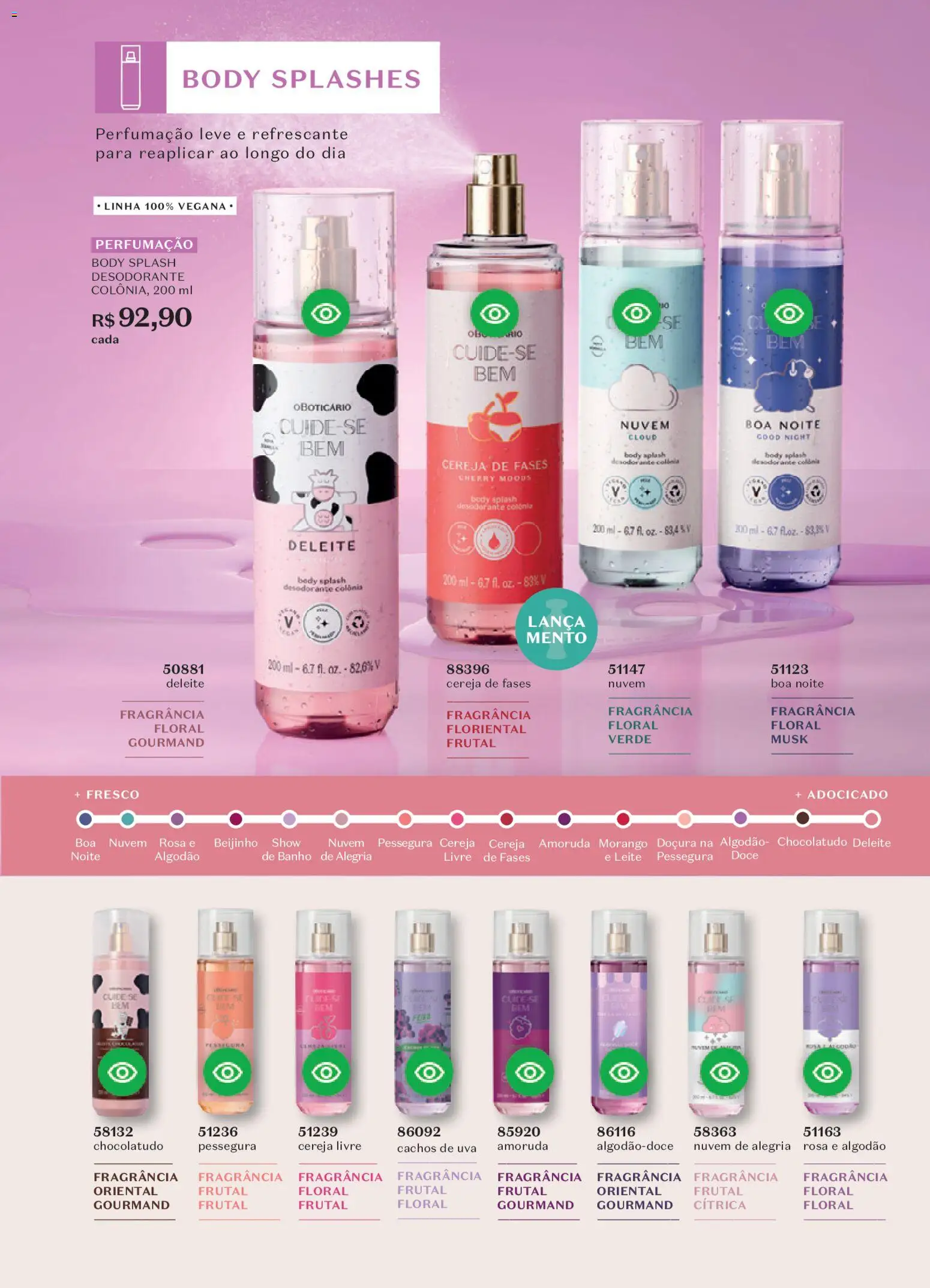 O Boticário Folheto - válido de 02.03.2026 | Página: 83 | Produtos: Cereja, Fragrância, Leite, Algodão