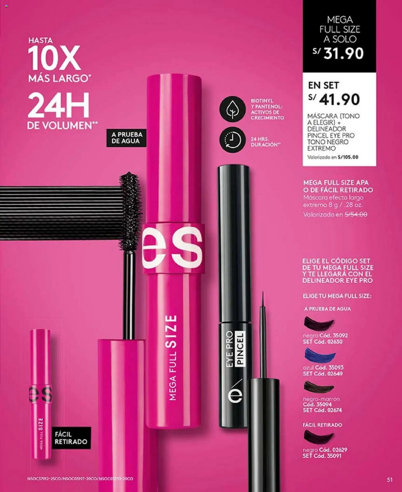 Catálogo Ésika válido desde 04.04.2026 | Página: 51 | Productos: Máscara, Delineador, Pincel, Té