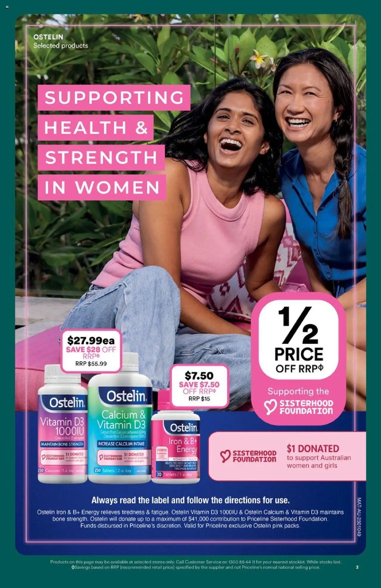 Priceline Pharmacy catalogue - valid from 02.07.2025 | Page: 3 | Products: Foundation, Iron, Tablets, Vitamin