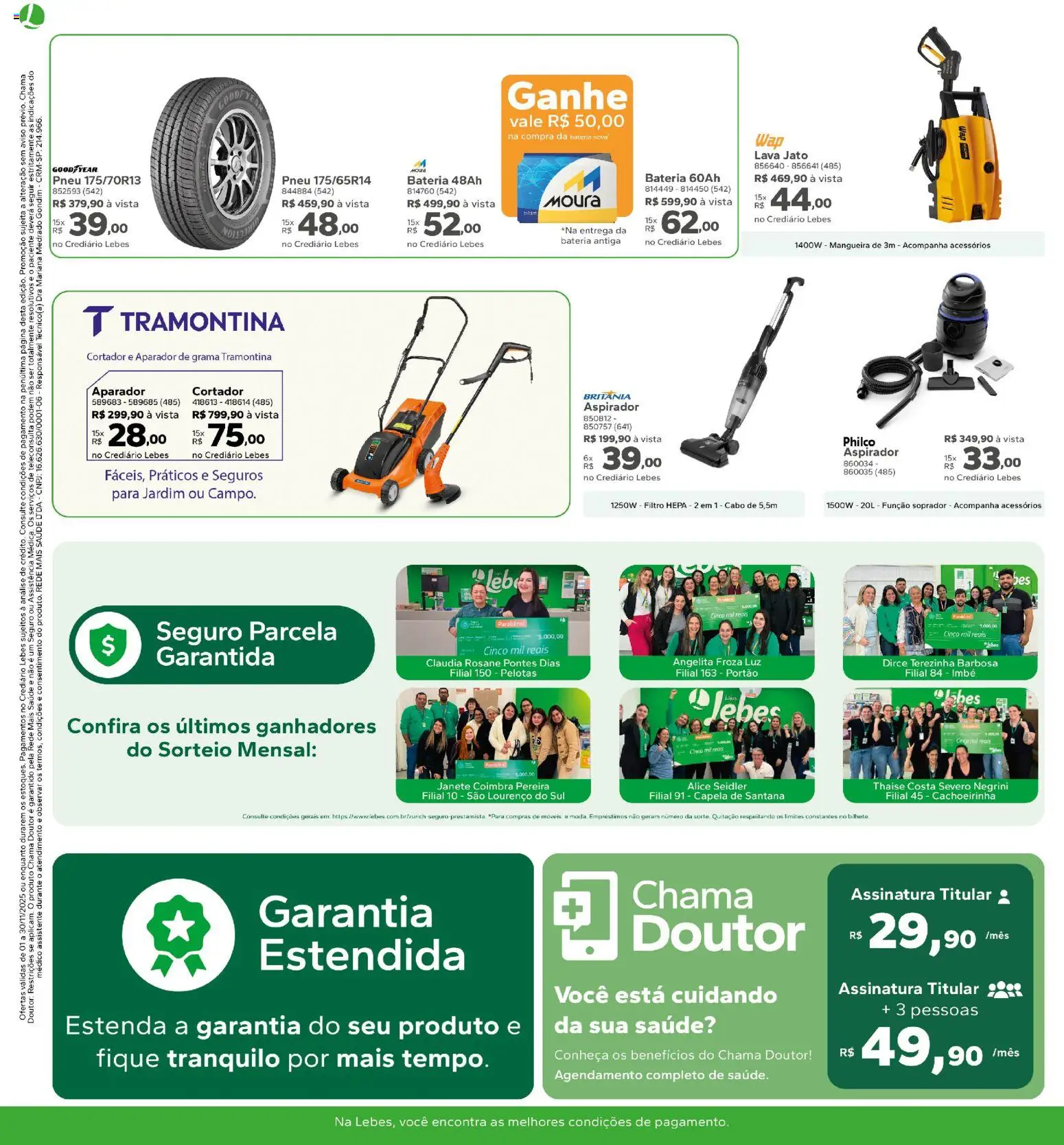Lebes Folheto - válido de 01.11.2025 | Página: 14 | Produtos: Pneu, Mangueira, Bateria, Cabo