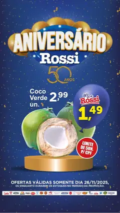 Rossi Supermercados - Ofertas do Dia - Pré-Visualização do folheto da loja Rossi Supermercados, válido de 26.11.2025