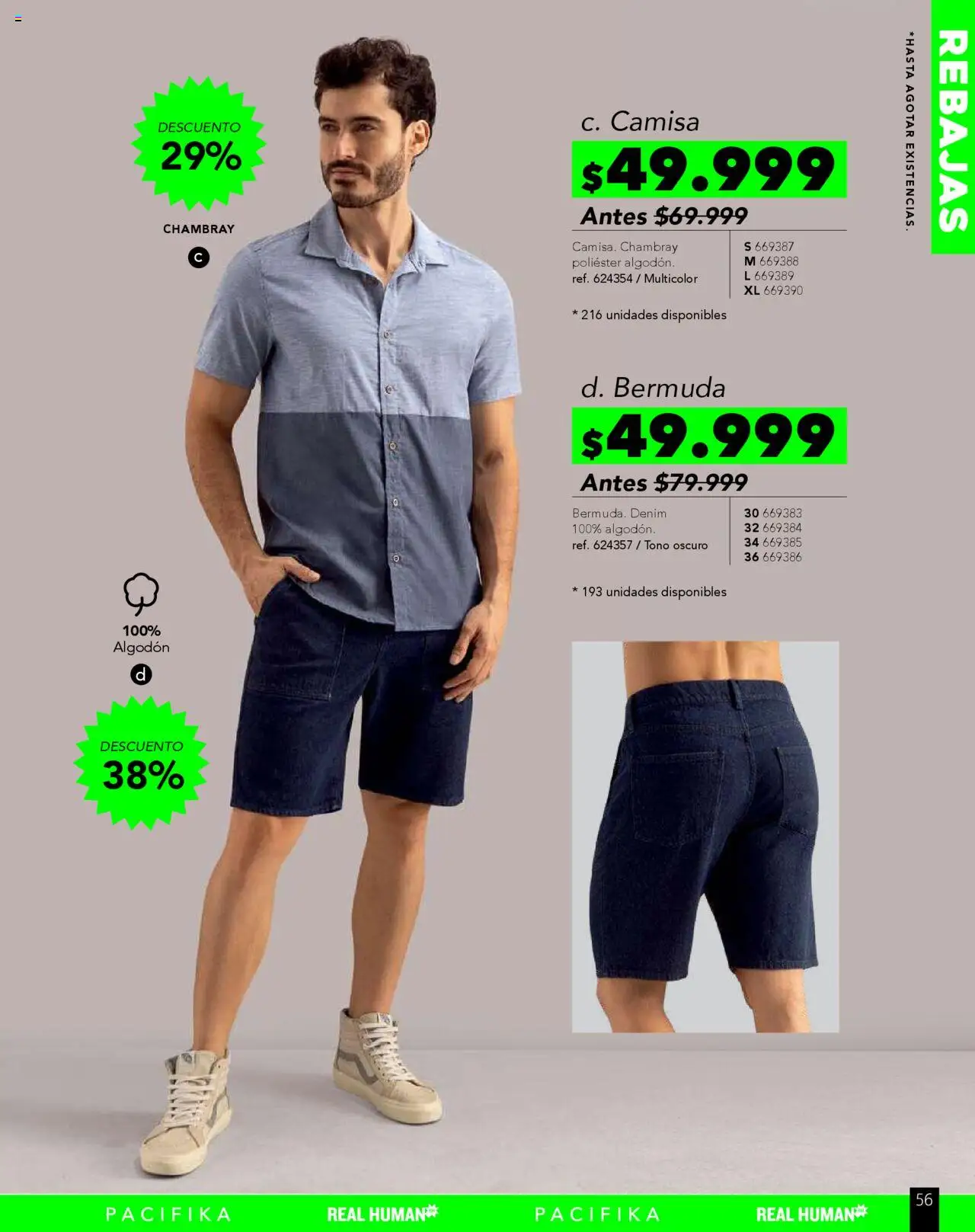 Pacifika revista - valida desde el 01.08.2025 | Página: 252 | Productos: Algodón, Bermuda, Camisa