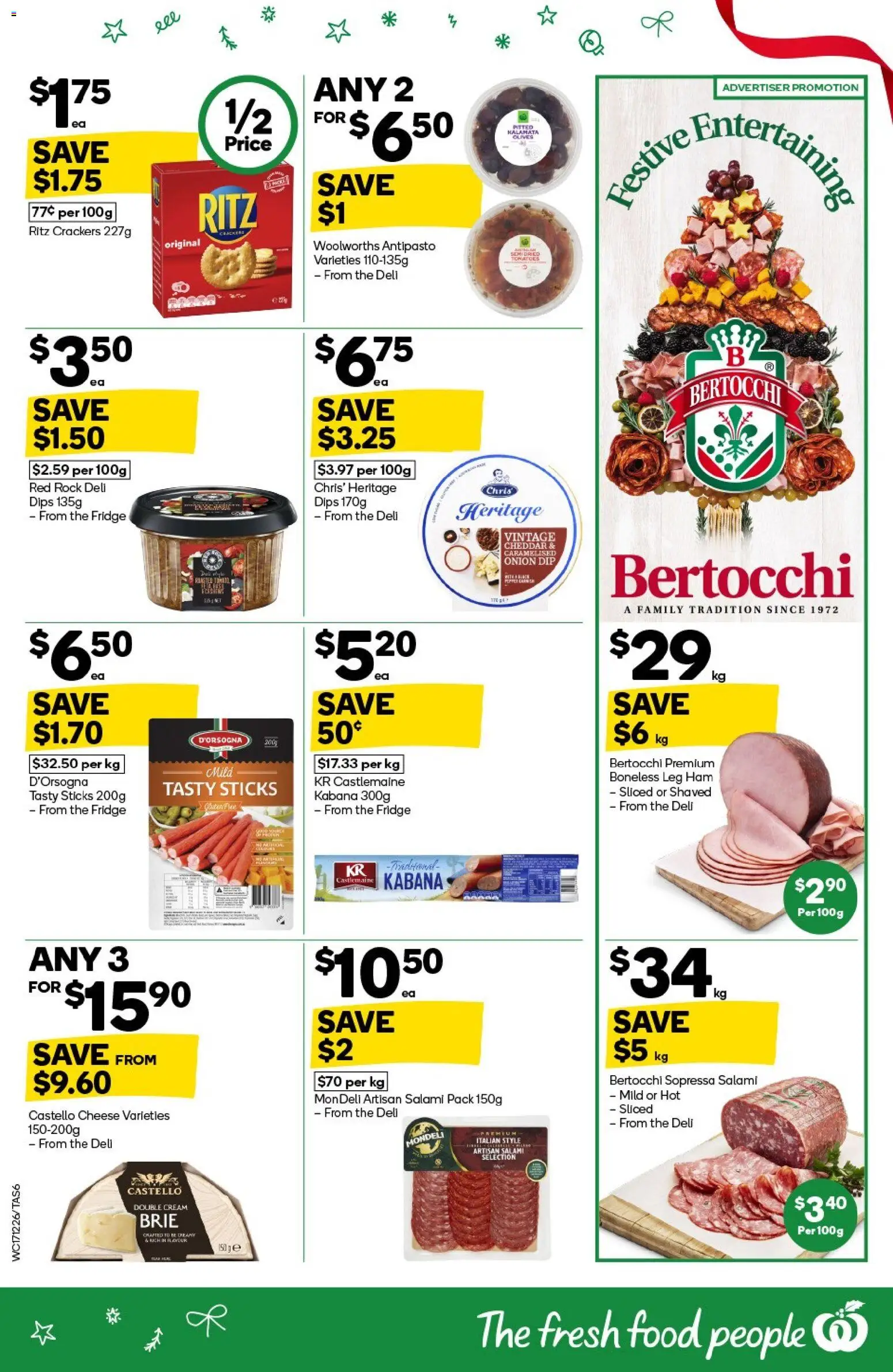 Woolworths catalogue - valid from 17.12.2025 | Page: 6 | Products: Cheese, Salami, Ham, Fridge