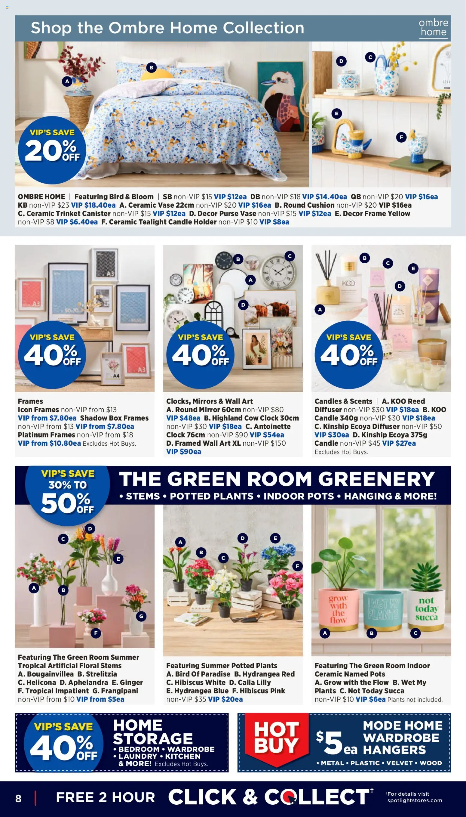 Spotlight catalogue - valid from 21.01.2026 | Page: 8 | Products: Candle holder, Floral, Clock, Wardrobe