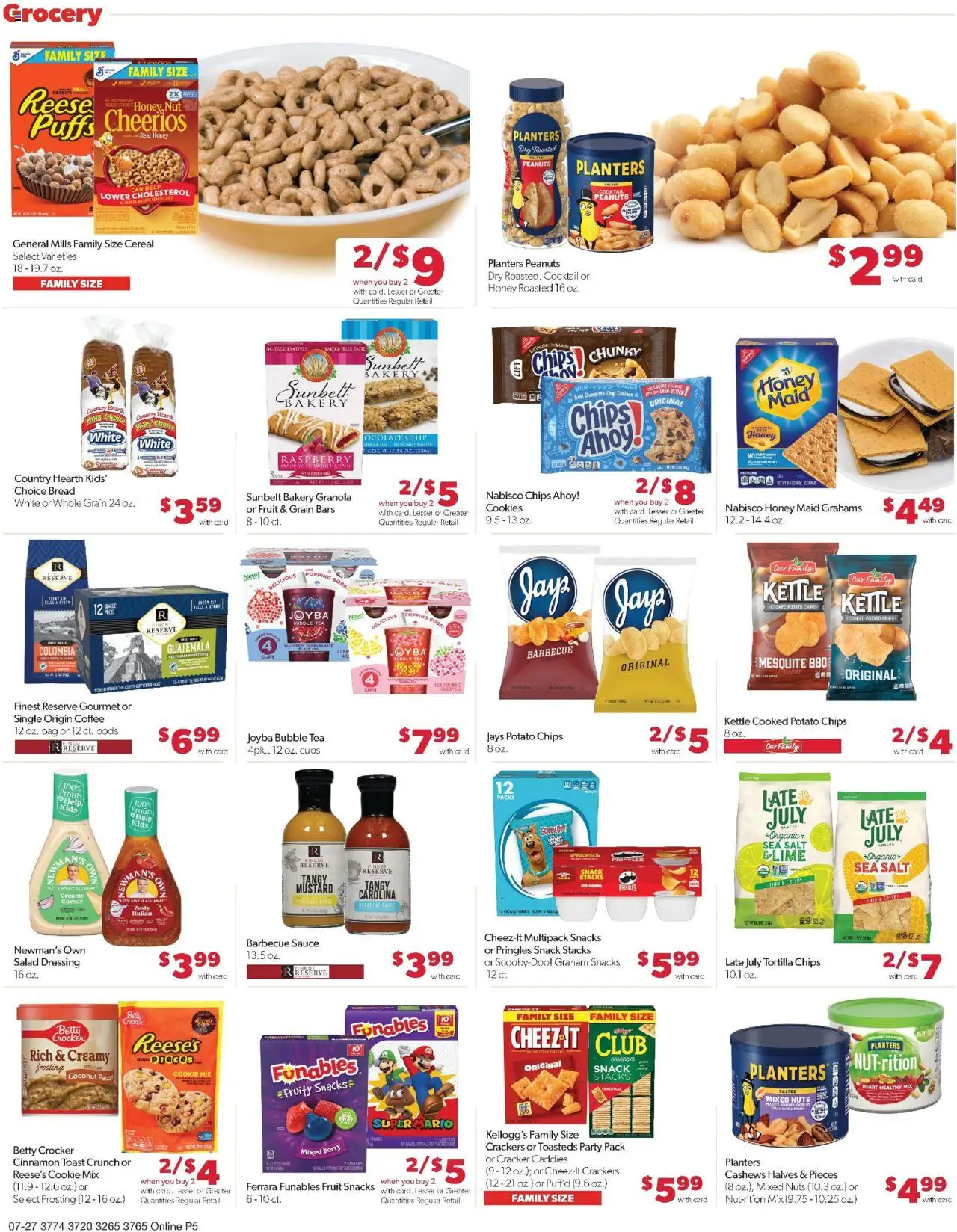 Family Fare Weekly Ad - IA - valid from 25.07.2025 | Page: 11 | Products: Chips, Nuts, Salt, Raspberry