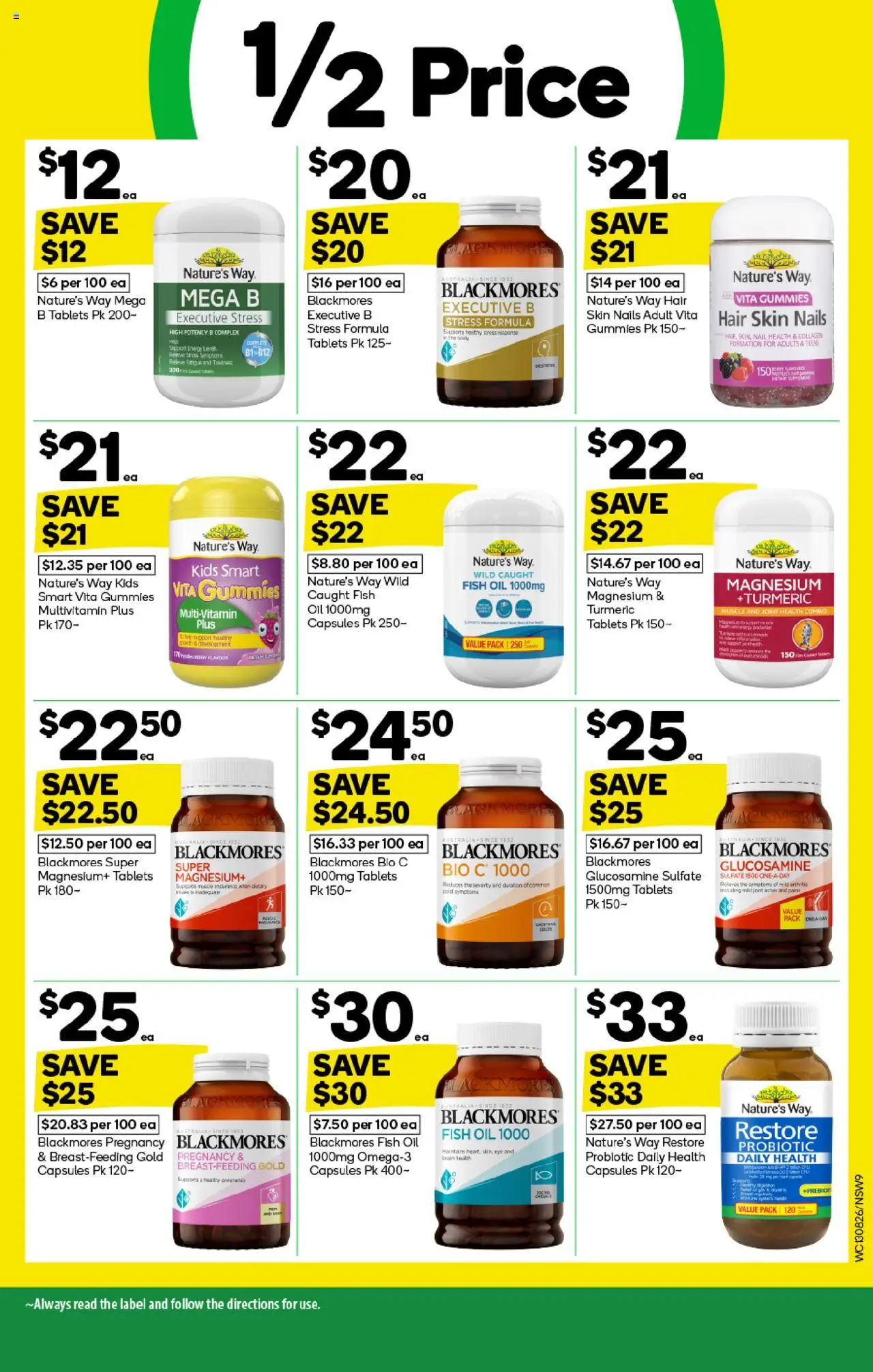 Woolworths catalogue - valid from 13.08.2025 | Page: 9 | Products: Oil, Fish, Fish oil, Multivitamin