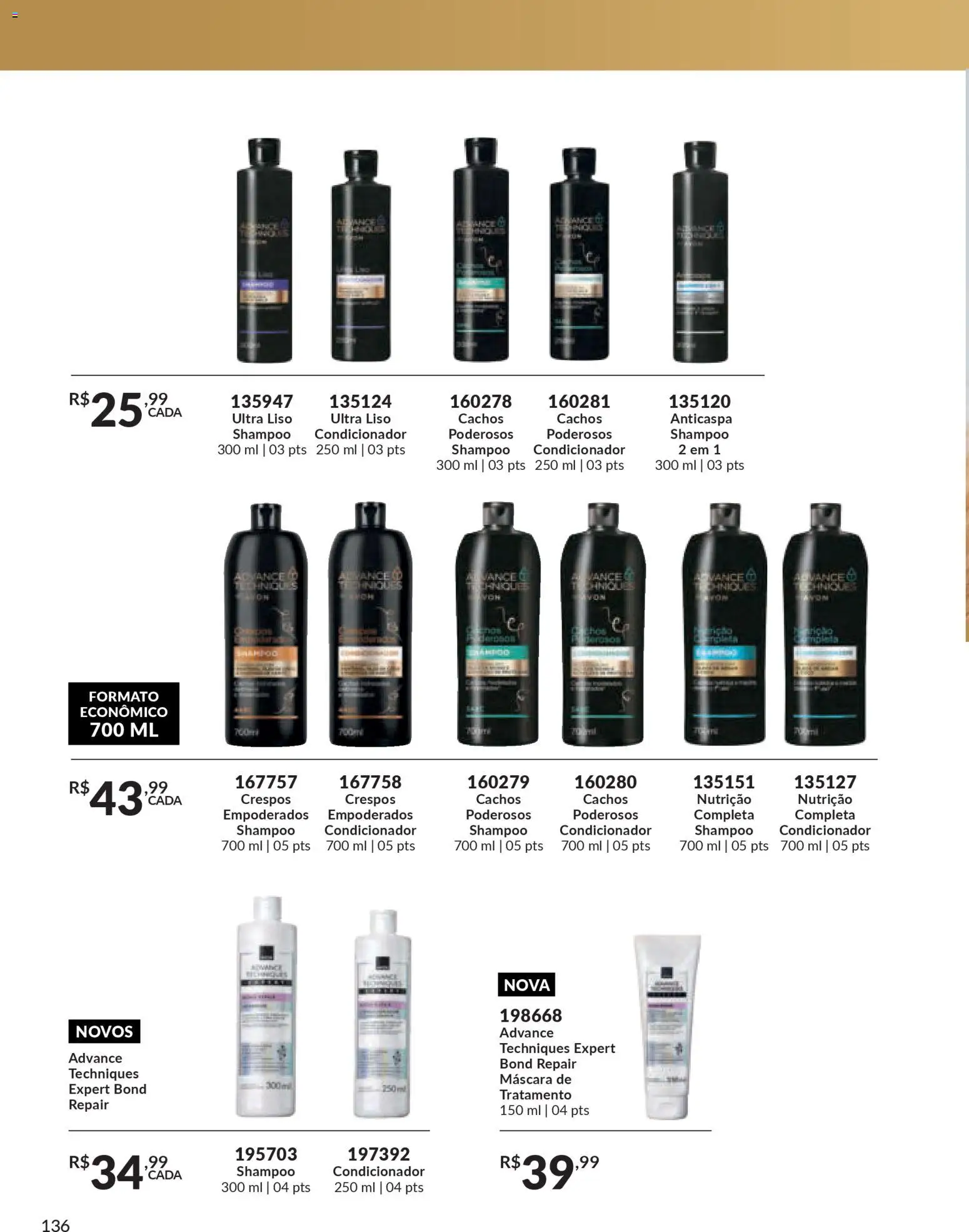 Avon Folheto - válido de 18.02.2026 | Página: 136 | Produtos: Shampoo, Condicionador