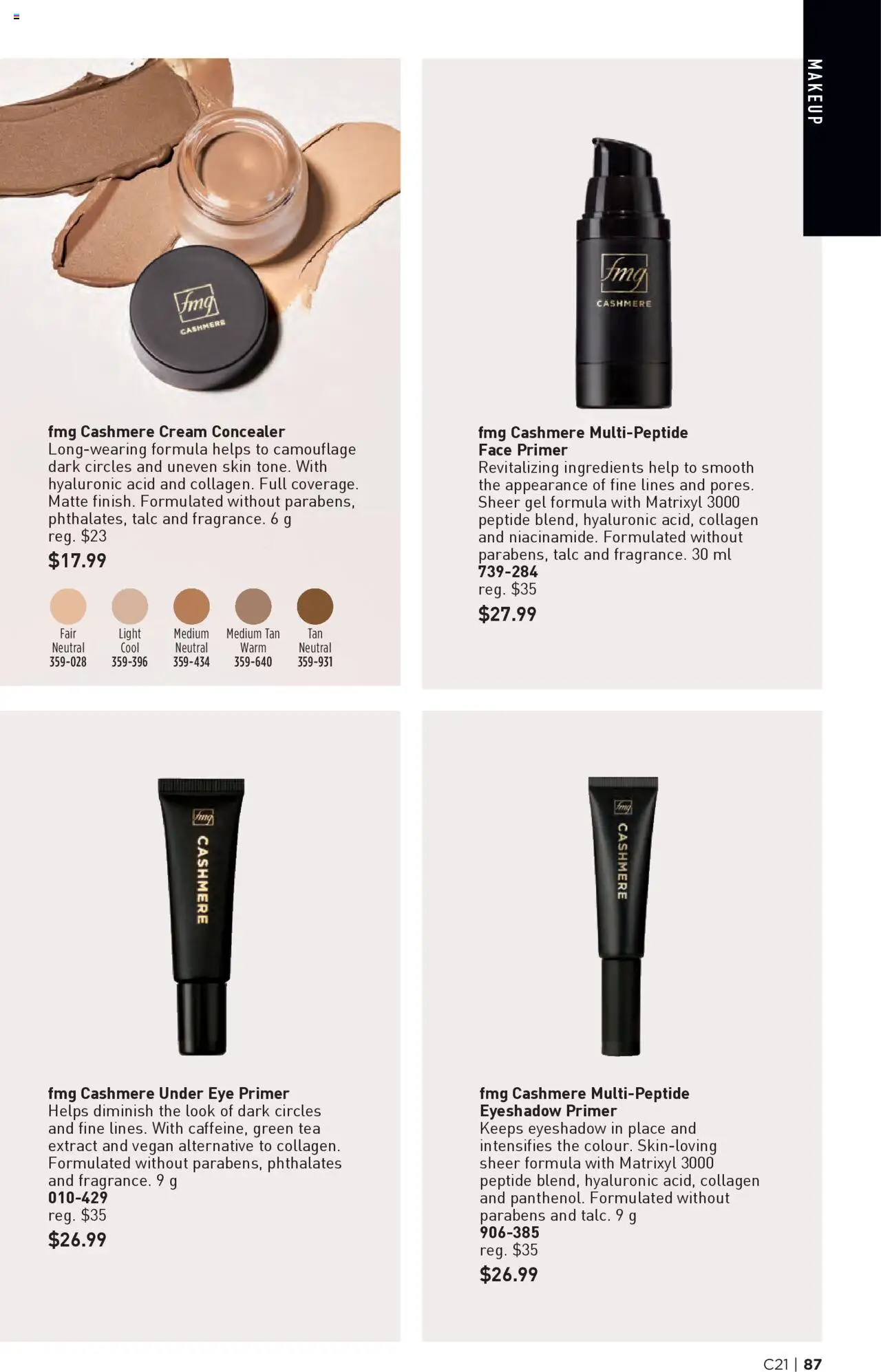 Avon flyer valid from 09.10.2025 | Page: 87 | Products: Tea, Cream, Concealer