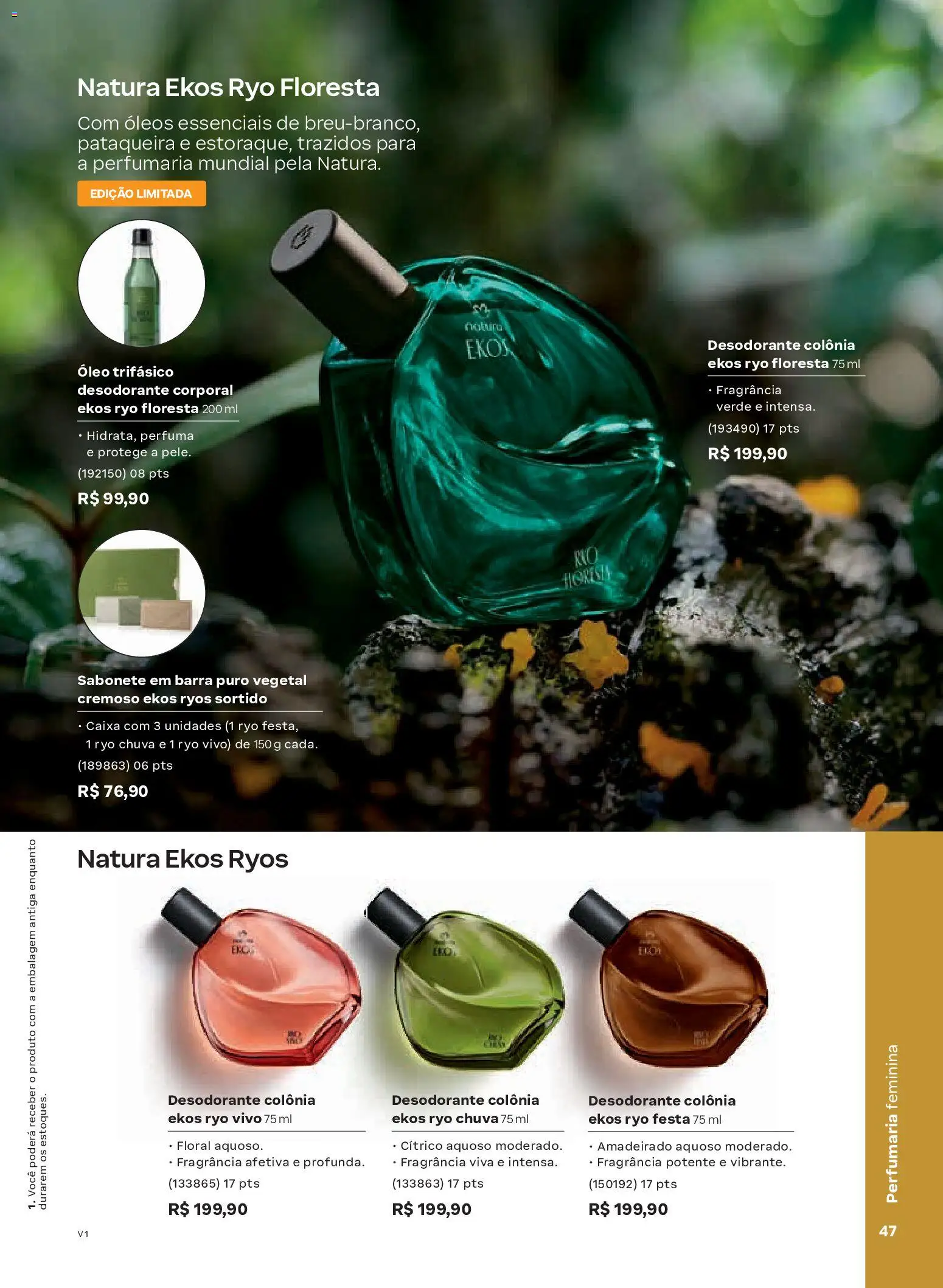 Natura Folheto - válido de 26.12.2025 | Página: 47 | Produtos: Fragrância, Desodorante, Caixa, Óleo