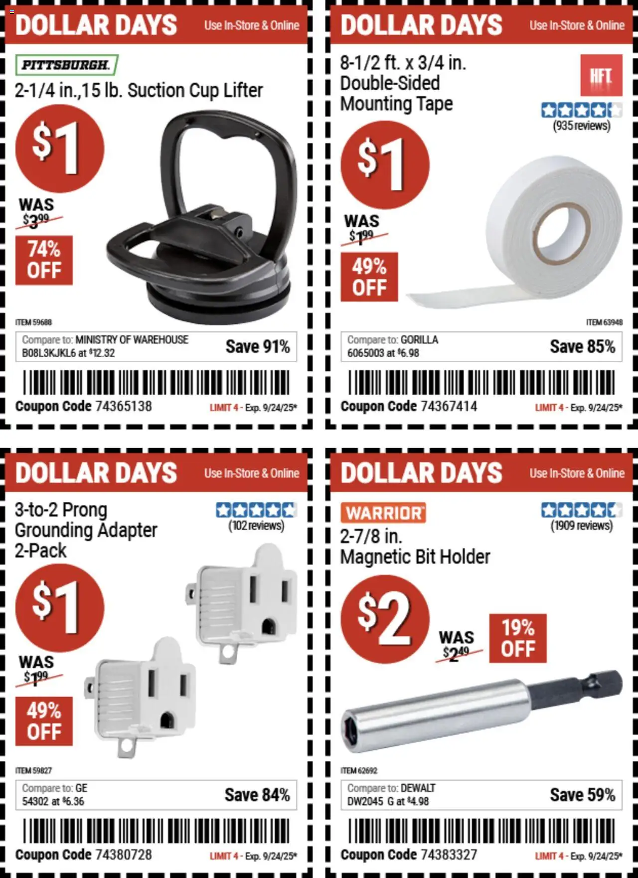 Harbor Freight Dollar Days - valid from 11.09.2025 | Page: 2 | Products: Adapter