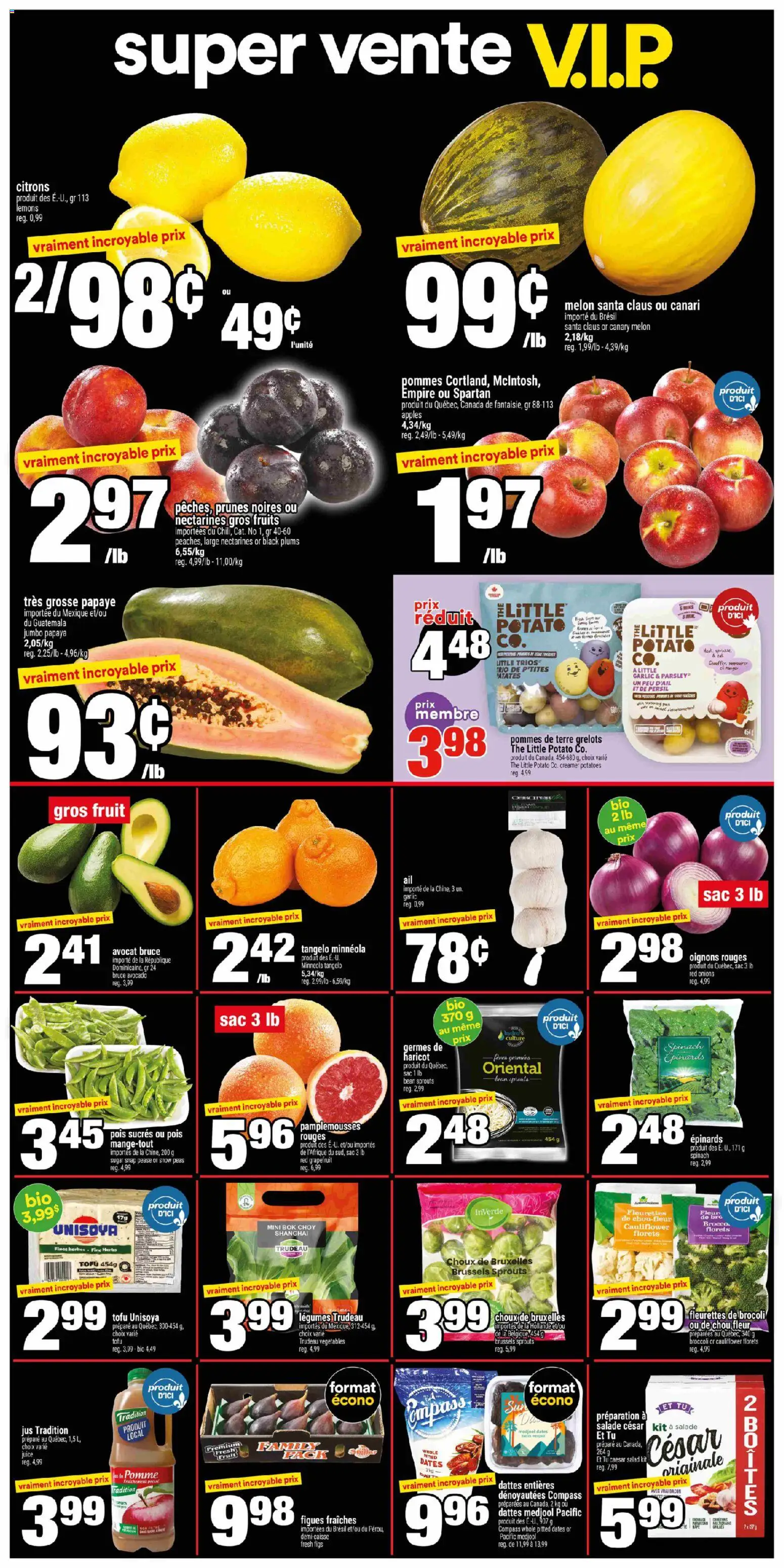 Super C flyer valid from 19.03.2026 | Page: 5 | Products: Salad, Potatoes, Juice, Apples