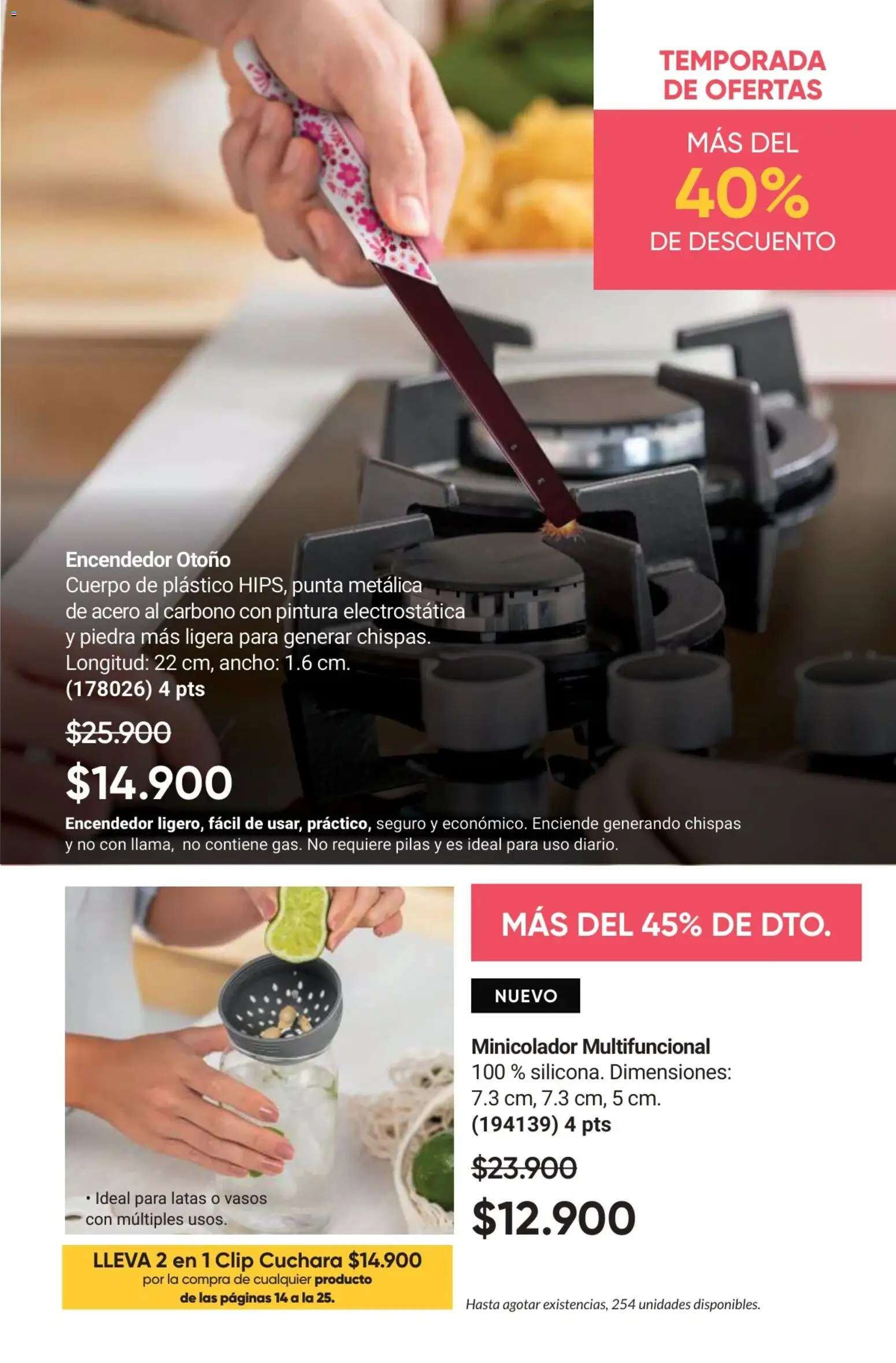 Avon revista - valida desde el 01.02.2026 | Página: 23 | Productos: Pilas, Pintura, Cuchara, Encendedor